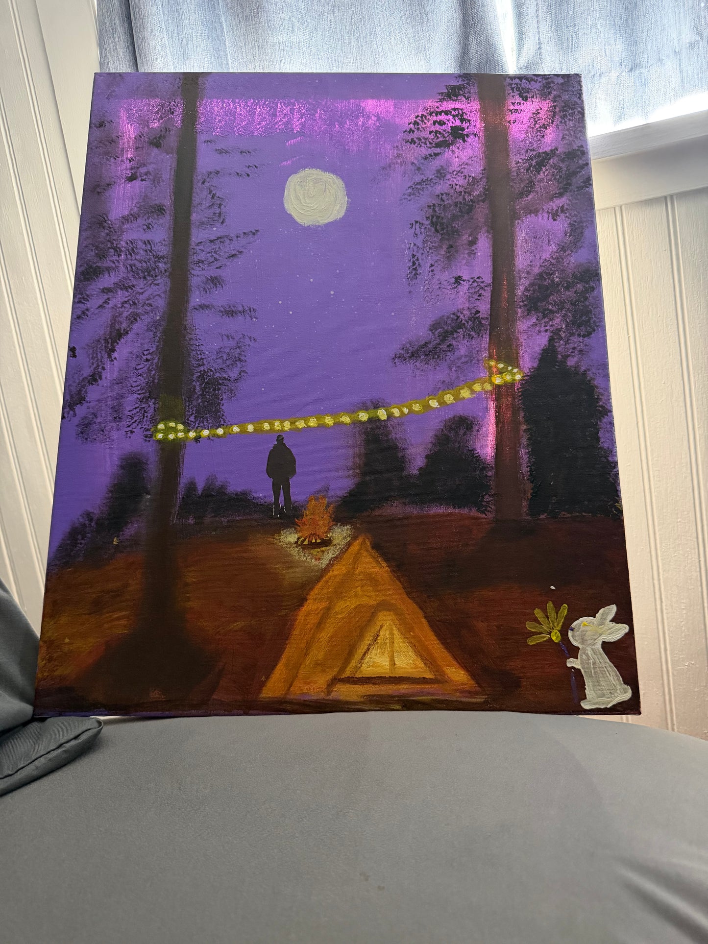 "Lets Go Camping" Painting