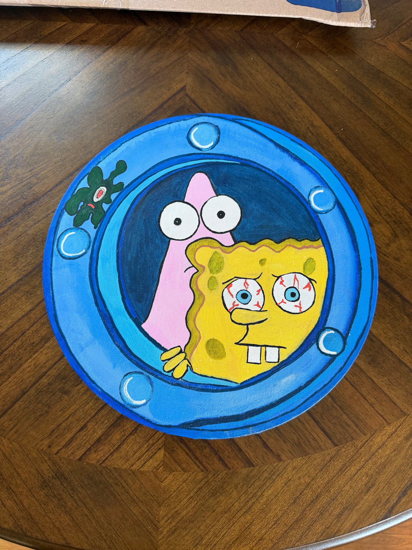 "Spongebob Window Painting" (12x12)