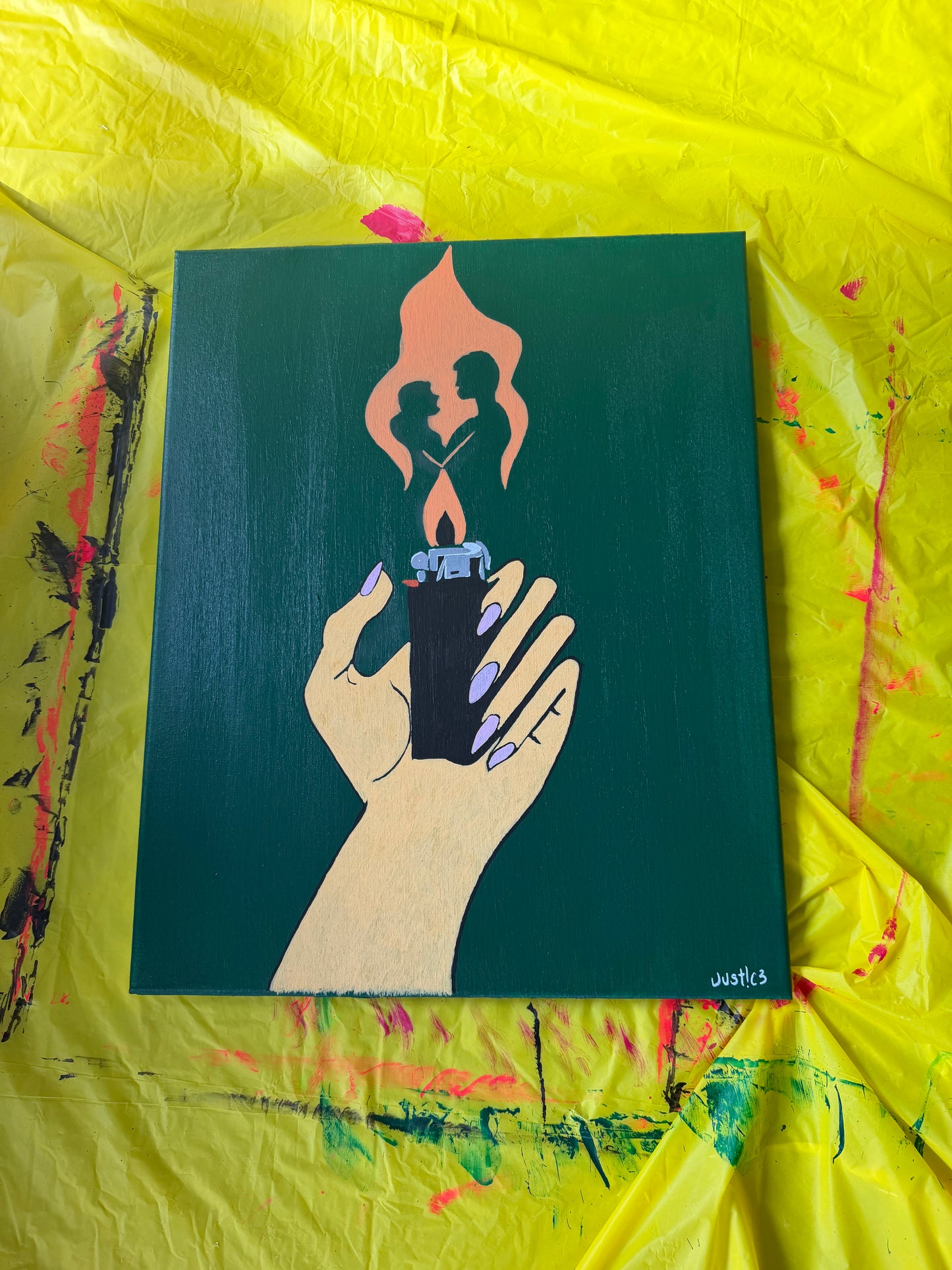 "Open Flame" Painting (16x20)