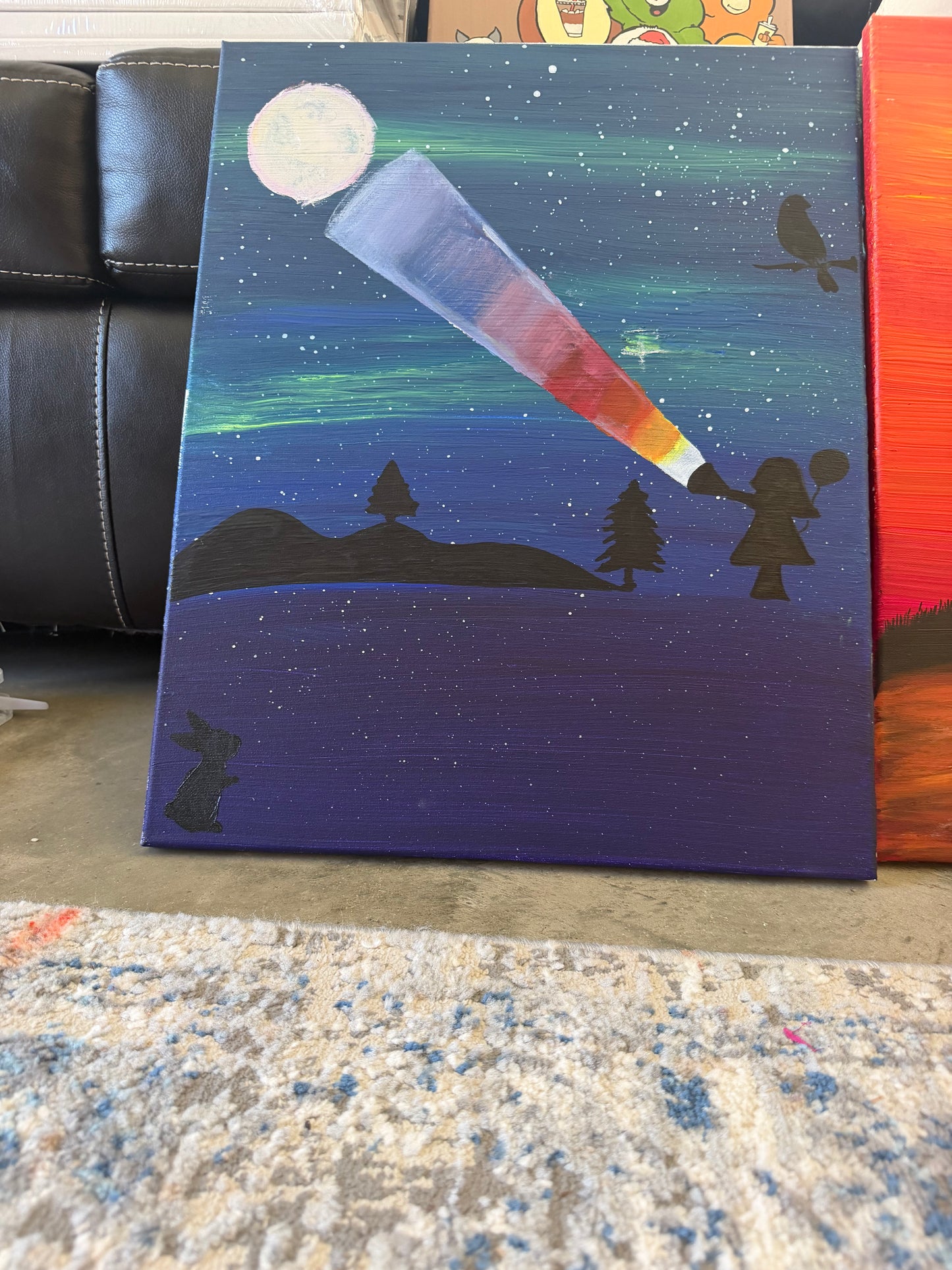 A Little Light In The Night Painting (16x20)