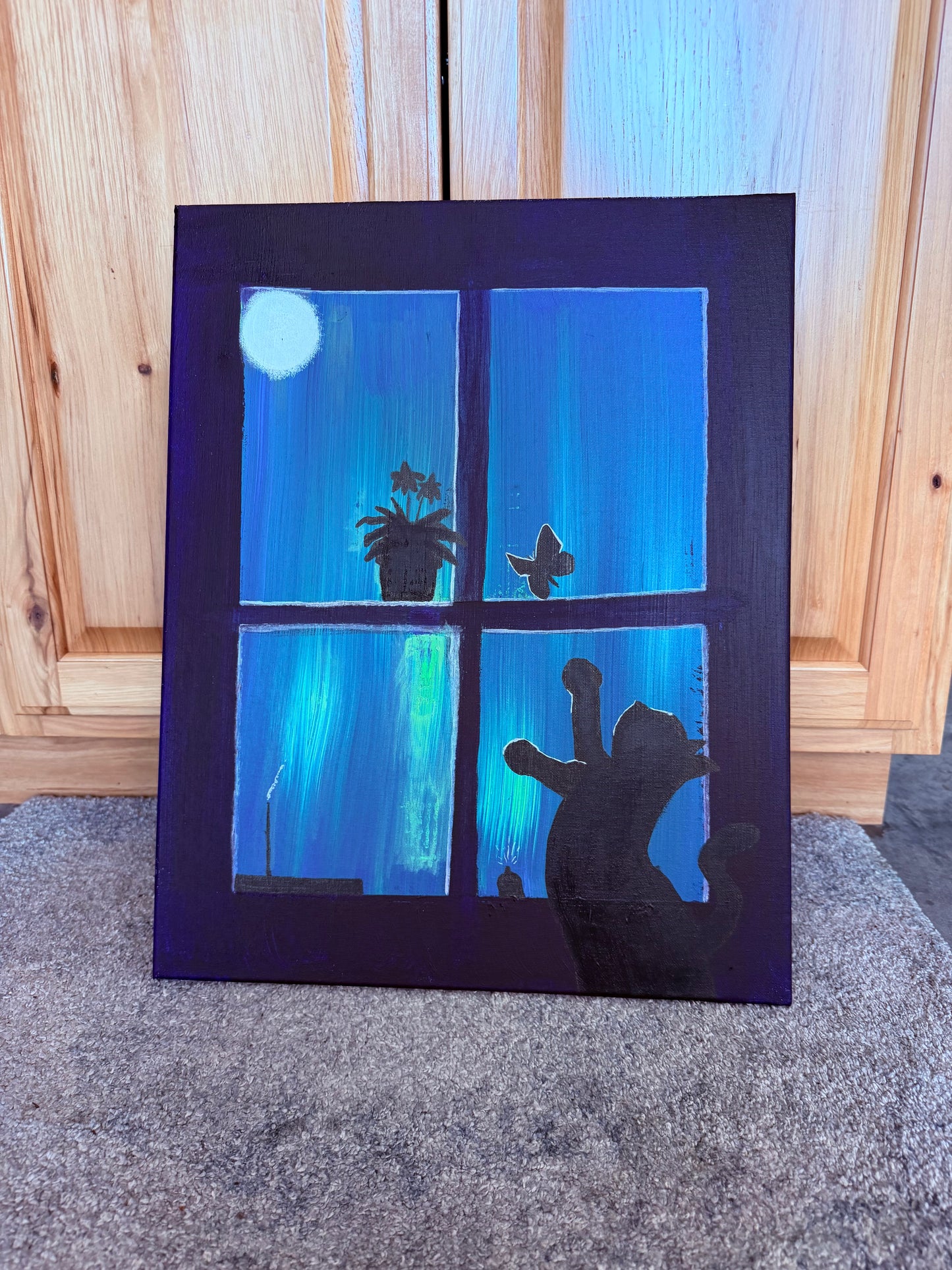 The Keeper of the Windowsill Painting (16x20)