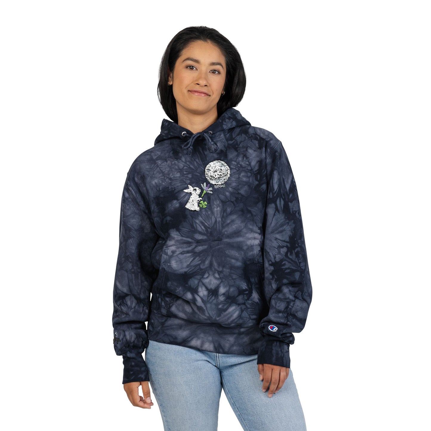 "Moons" Stitched Champion Hoodie