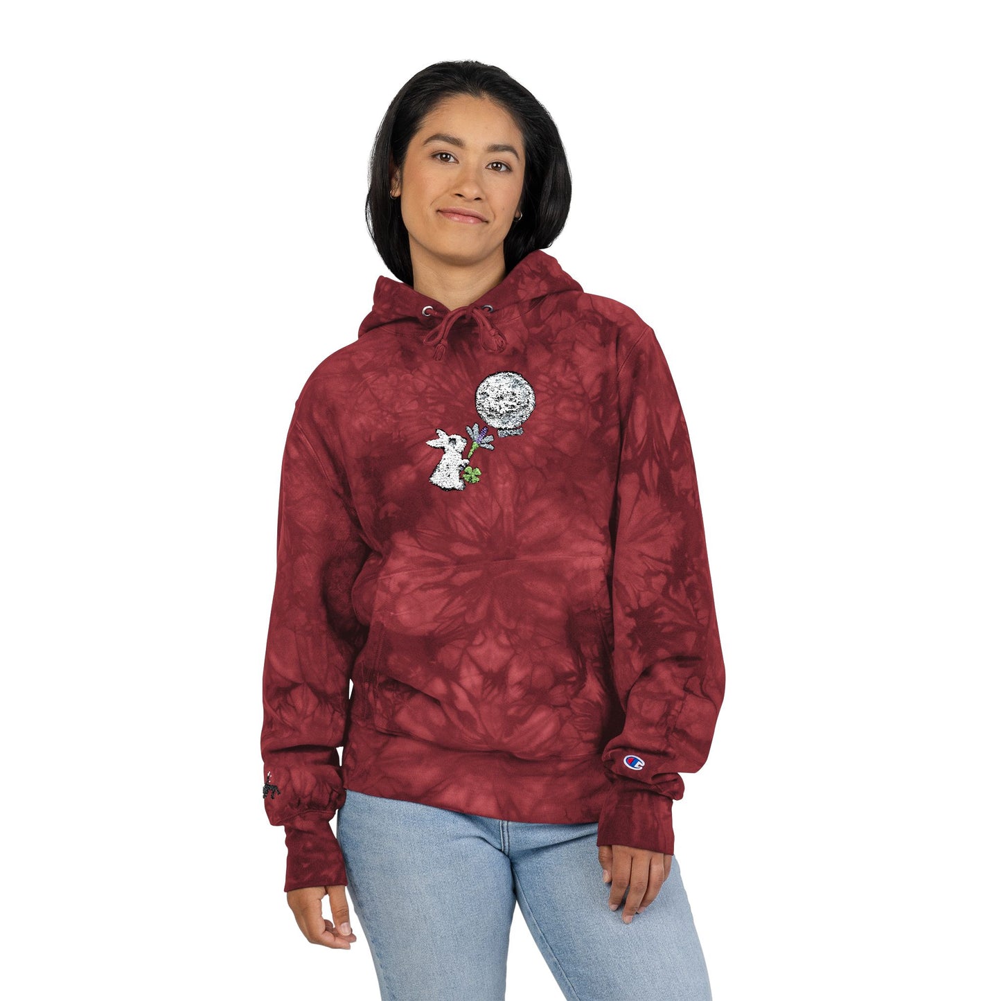 "Moons" Stitched Champion Hoodie