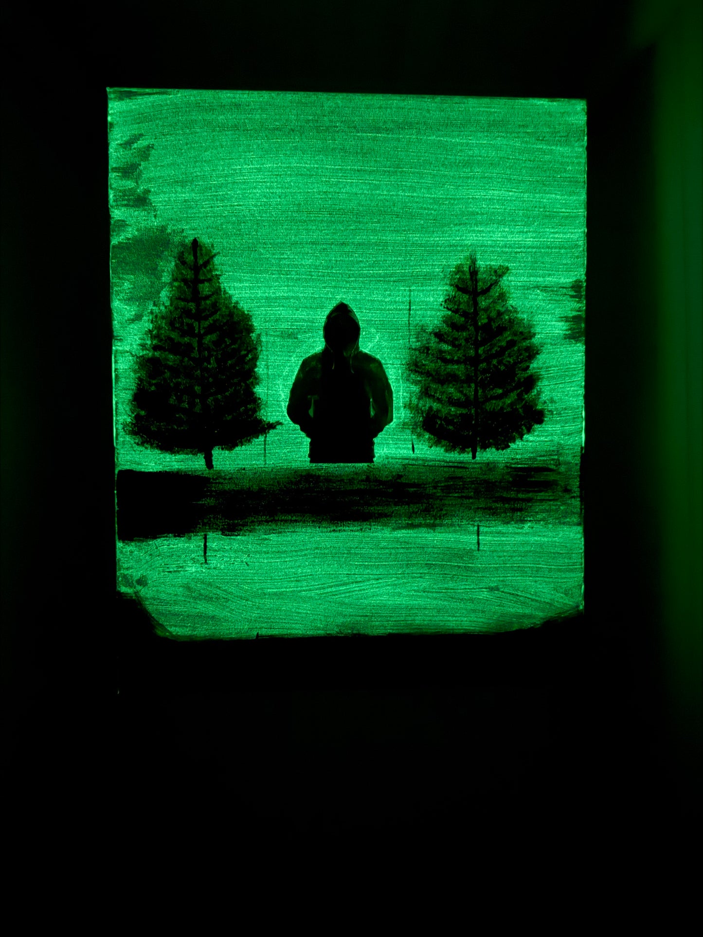"Find Him" Glow in The Dark Painting