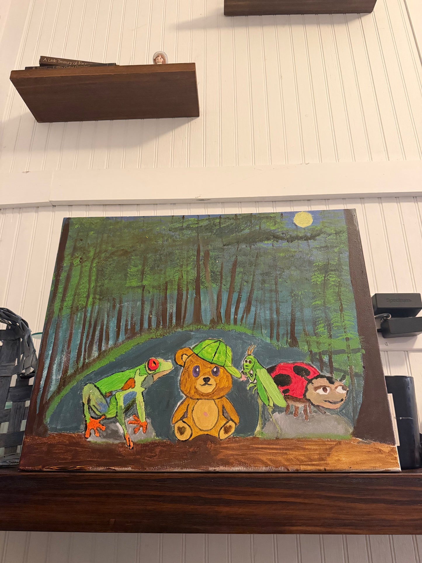 Hidden Hills 3 "The Blue Ridge" Painting ( Glows in the Dark )
