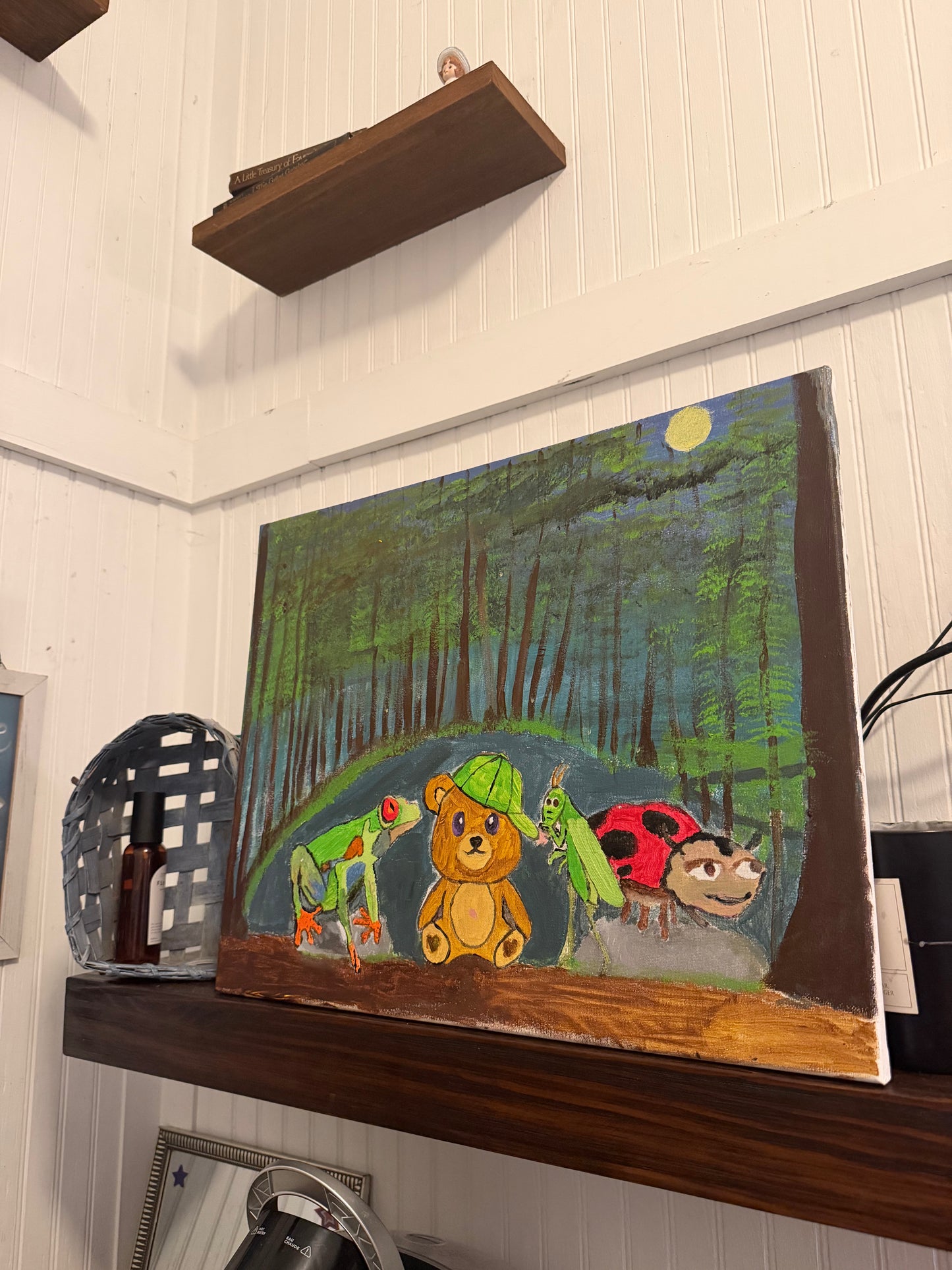 Hidden Hills 3 "The Blue Ridge" Painting ( Glows in the Dark )