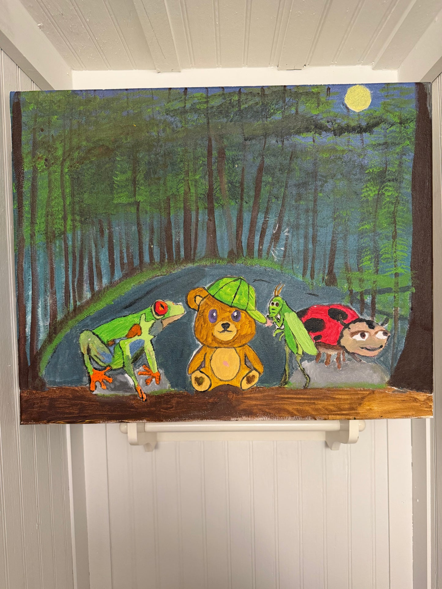 Hidden Hills 3 "The Blue Ridge" Painting ( Glows in the Dark )