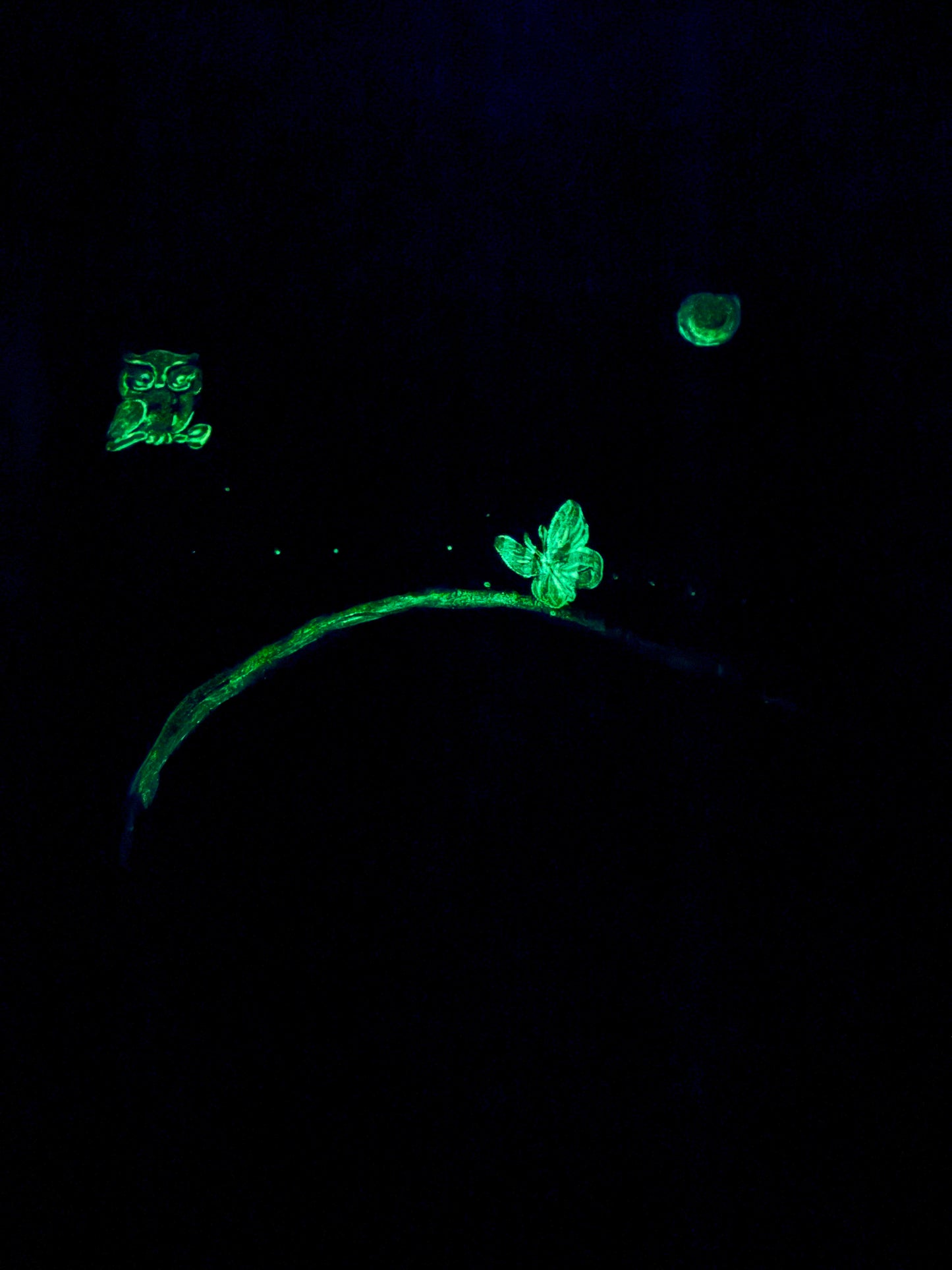 Hidden Hills 3 "The Blue Ridge" Painting ( Glows in the Dark )