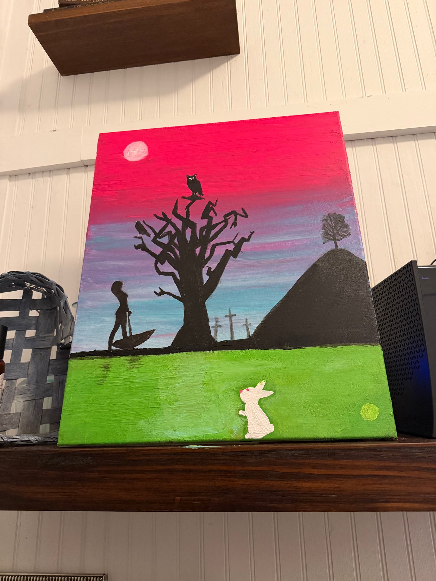 "Cotton Candy Sunsets" Glow in The Dark Painting