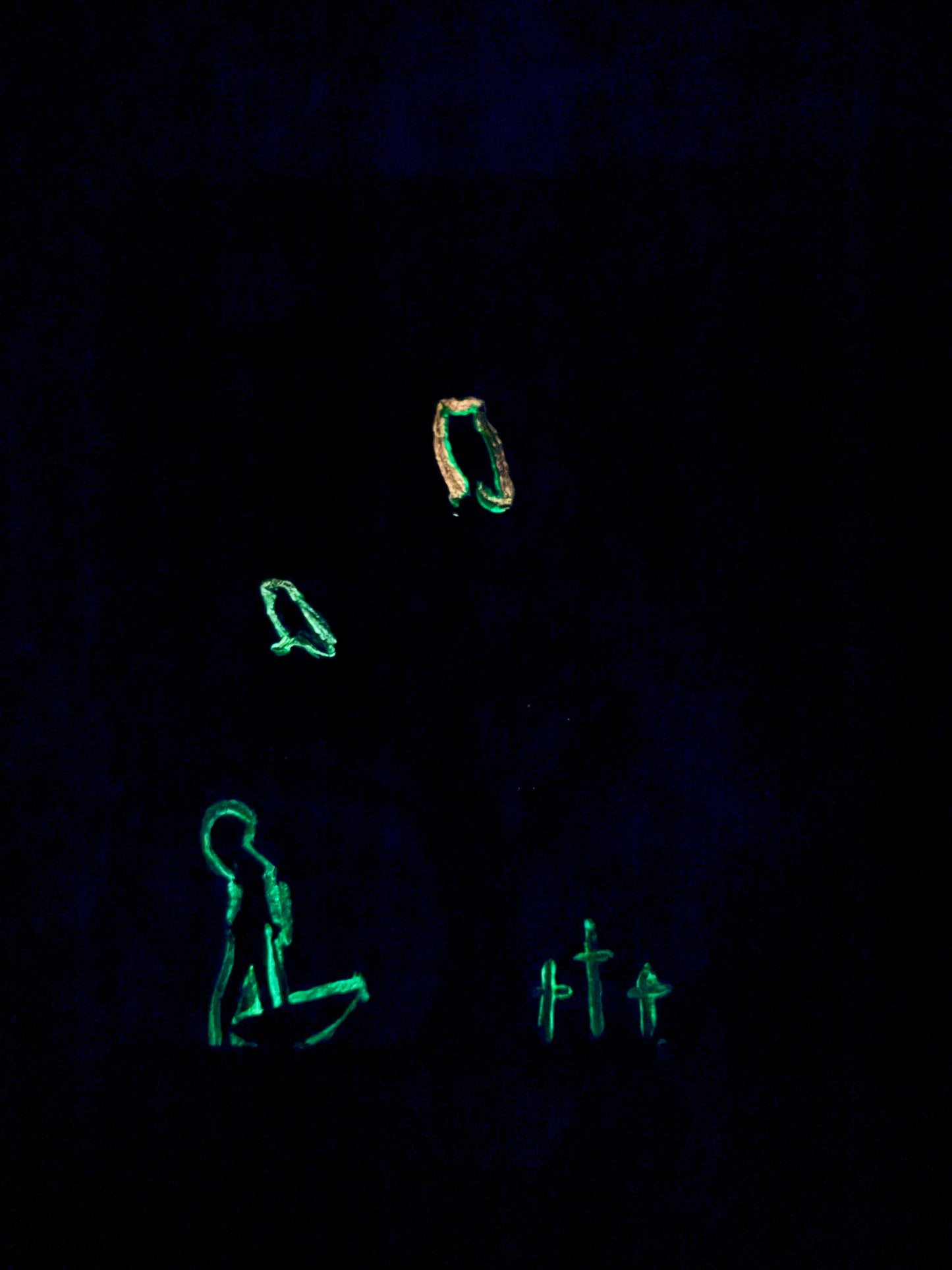 "Cotton Candy Sunsets" Glow in The Dark Painting
