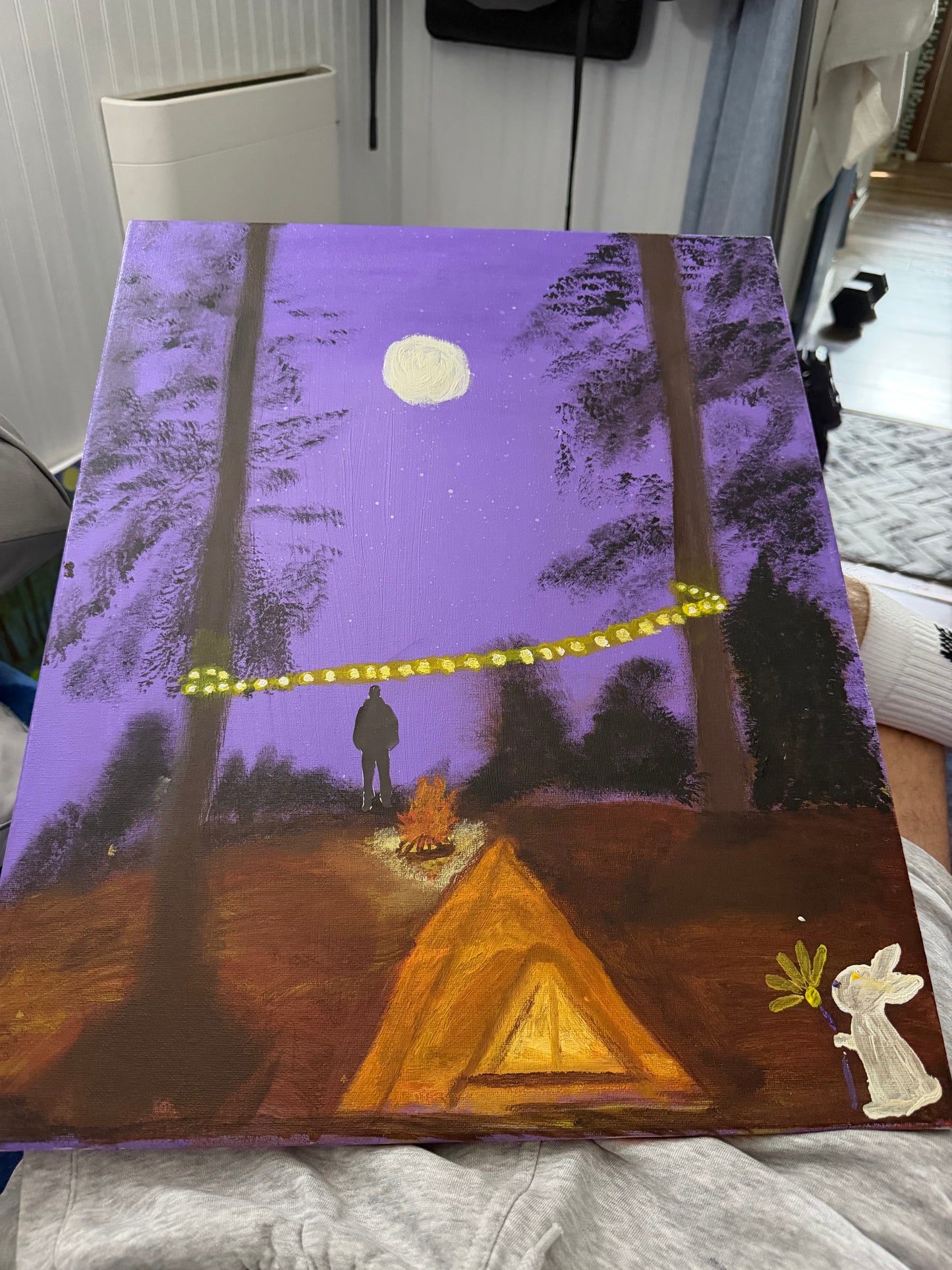 "Lets Go Camping" Painting