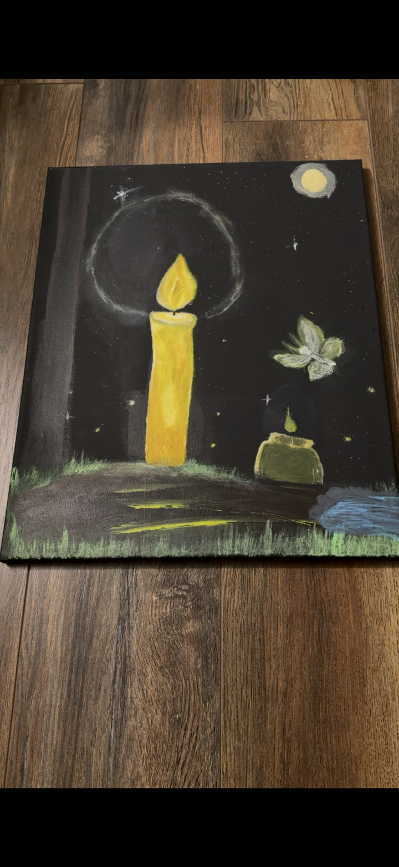 Open Flame 2 Glow In The Dark Painting