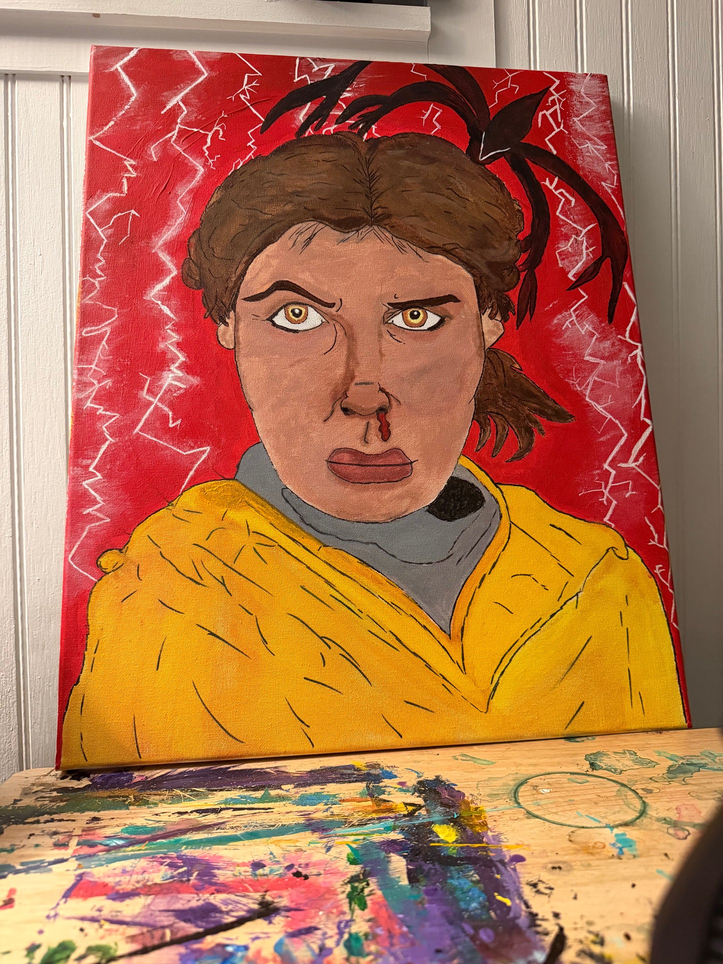 "Stranger Things Eleven" Painting