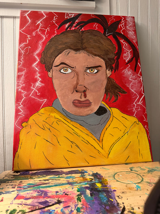 "Stranger Things Eleven" Painting