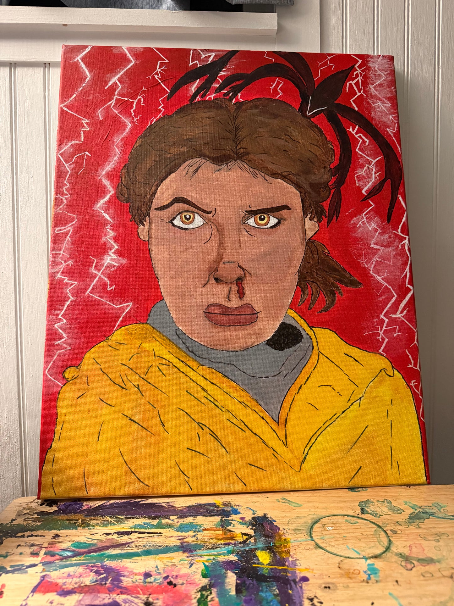 "Stranger Things Eleven" Painting