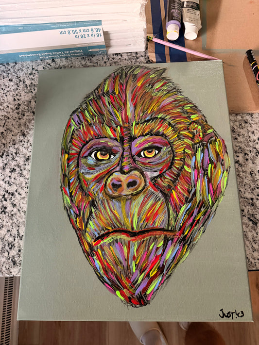 Sasquatch/Gorilla Painting (16x20)