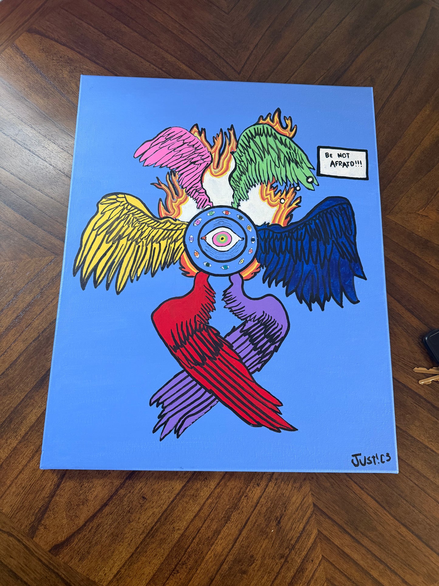 "Be Not Afraid" Angel Painting (16x20)