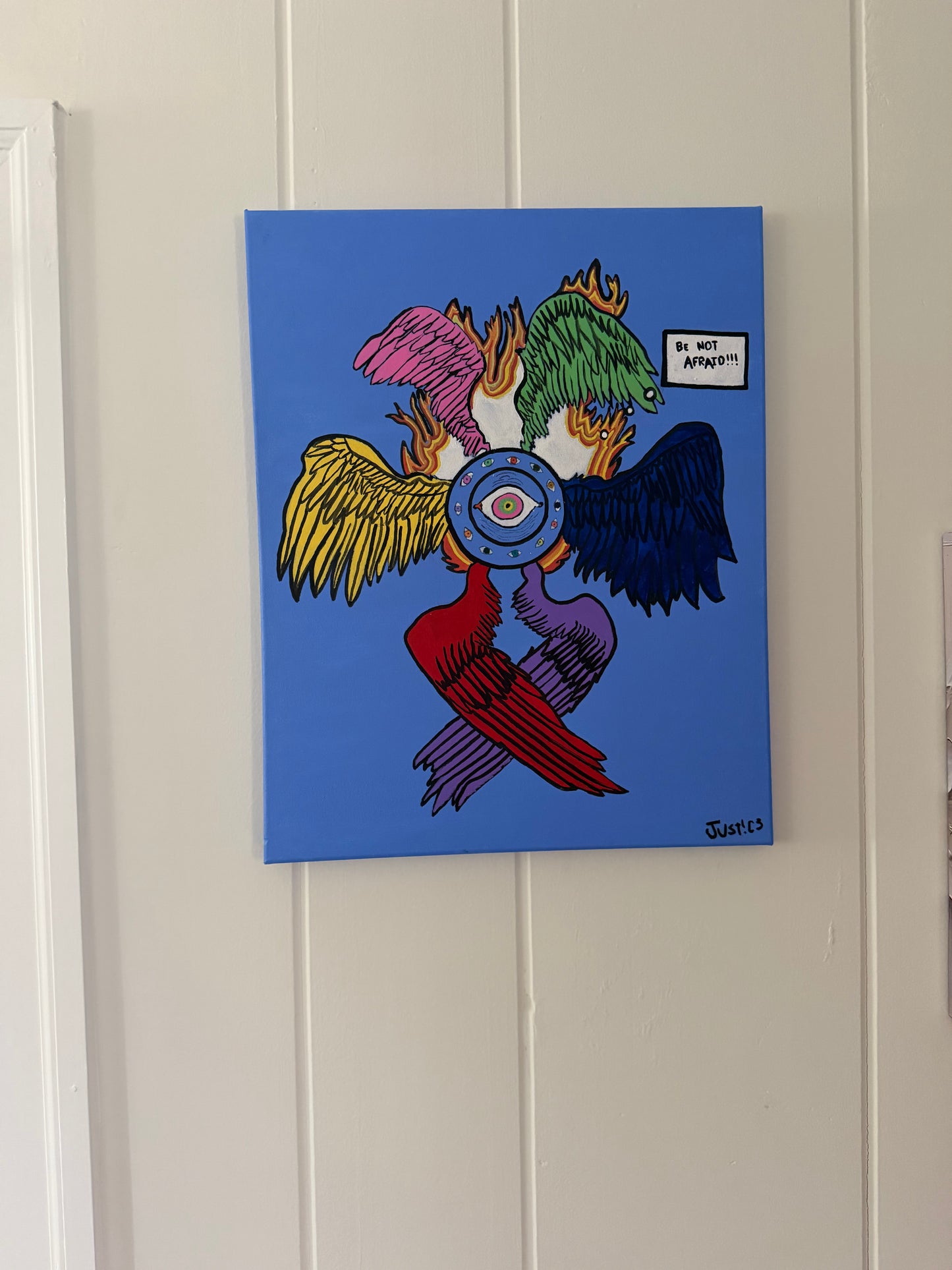"Be Not Afraid" Angel Painting (16x20)