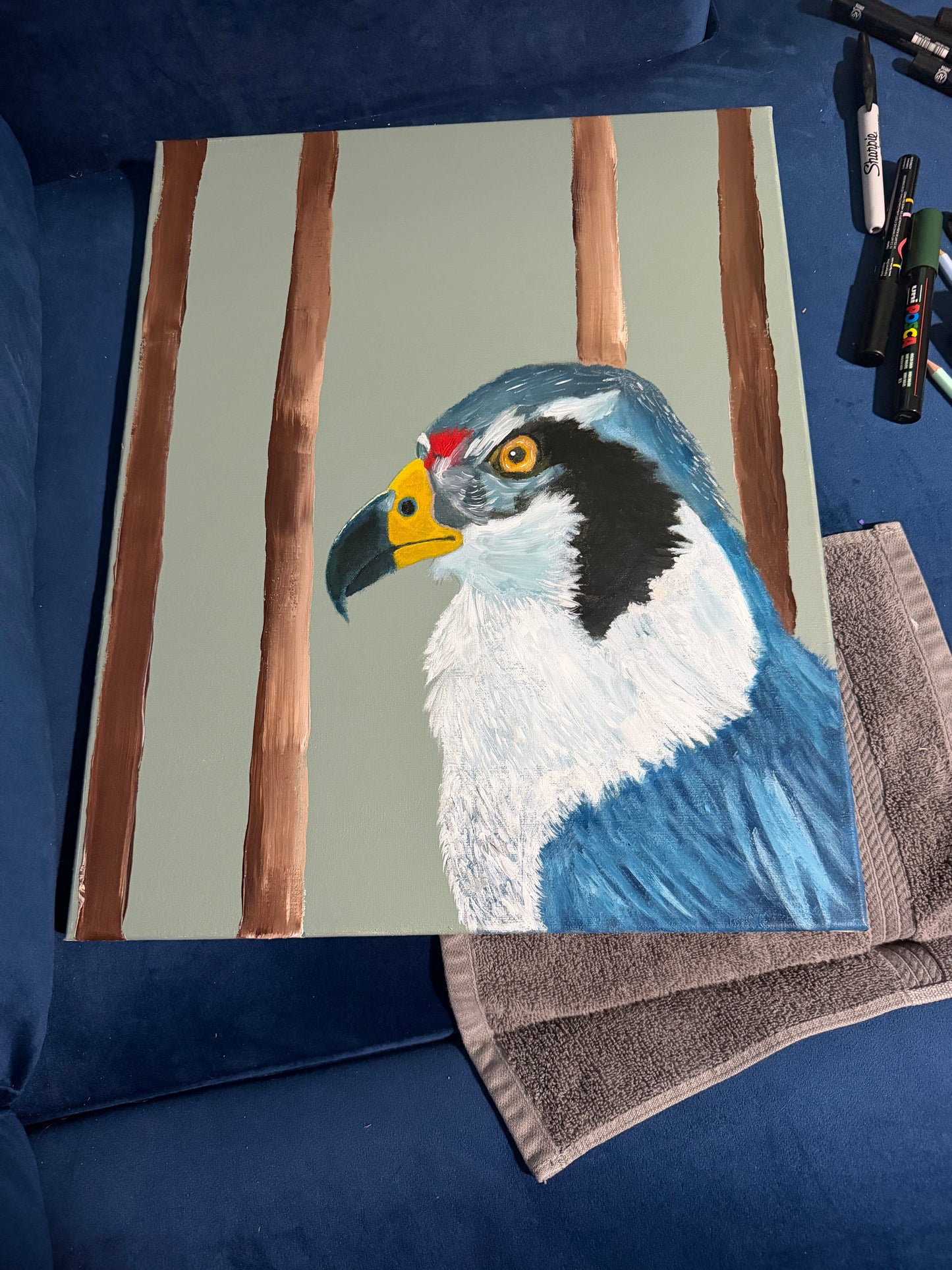 "Falcon" Painting (16x20)