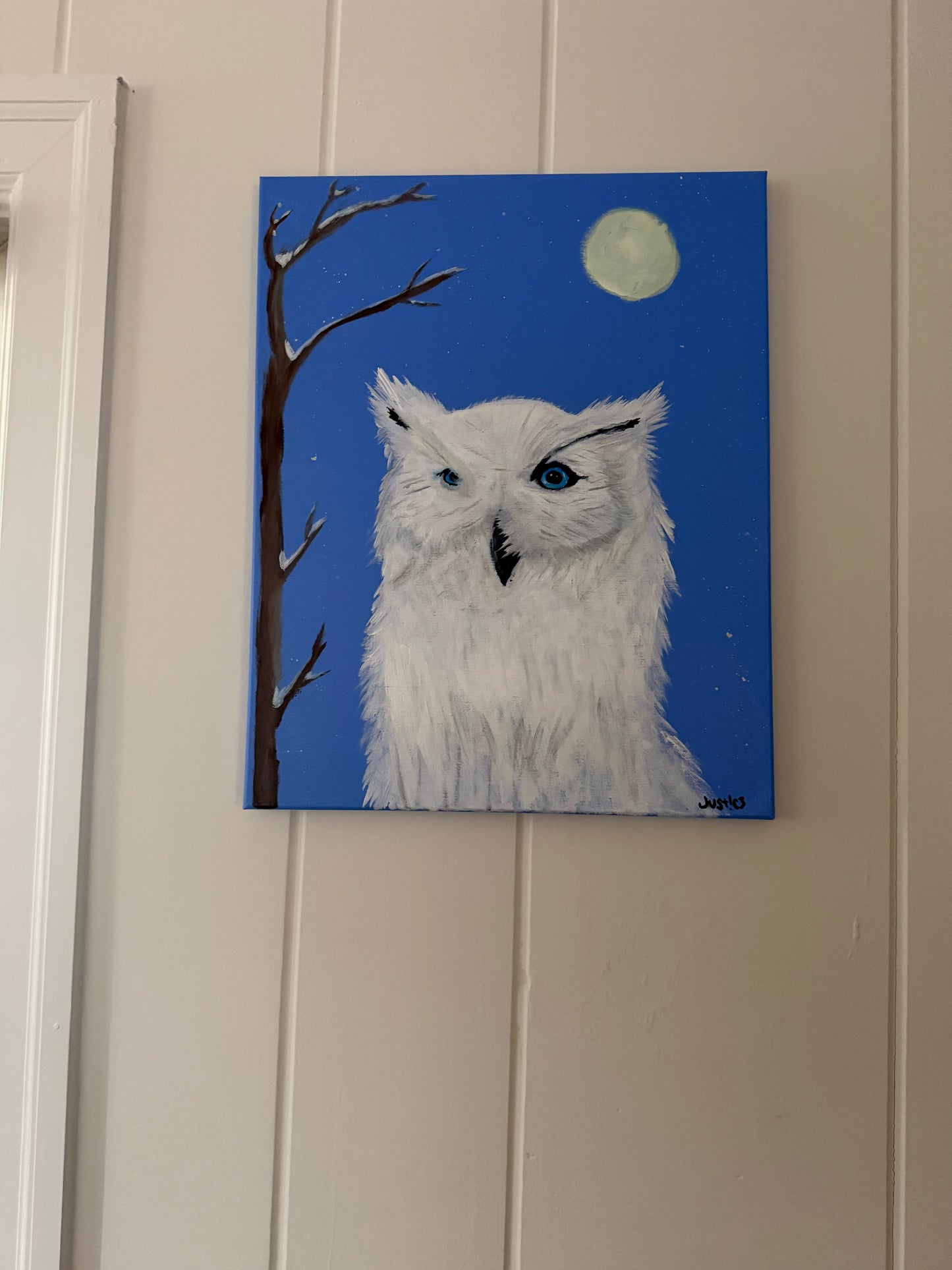 "Snow Owl" Painting (16x20)