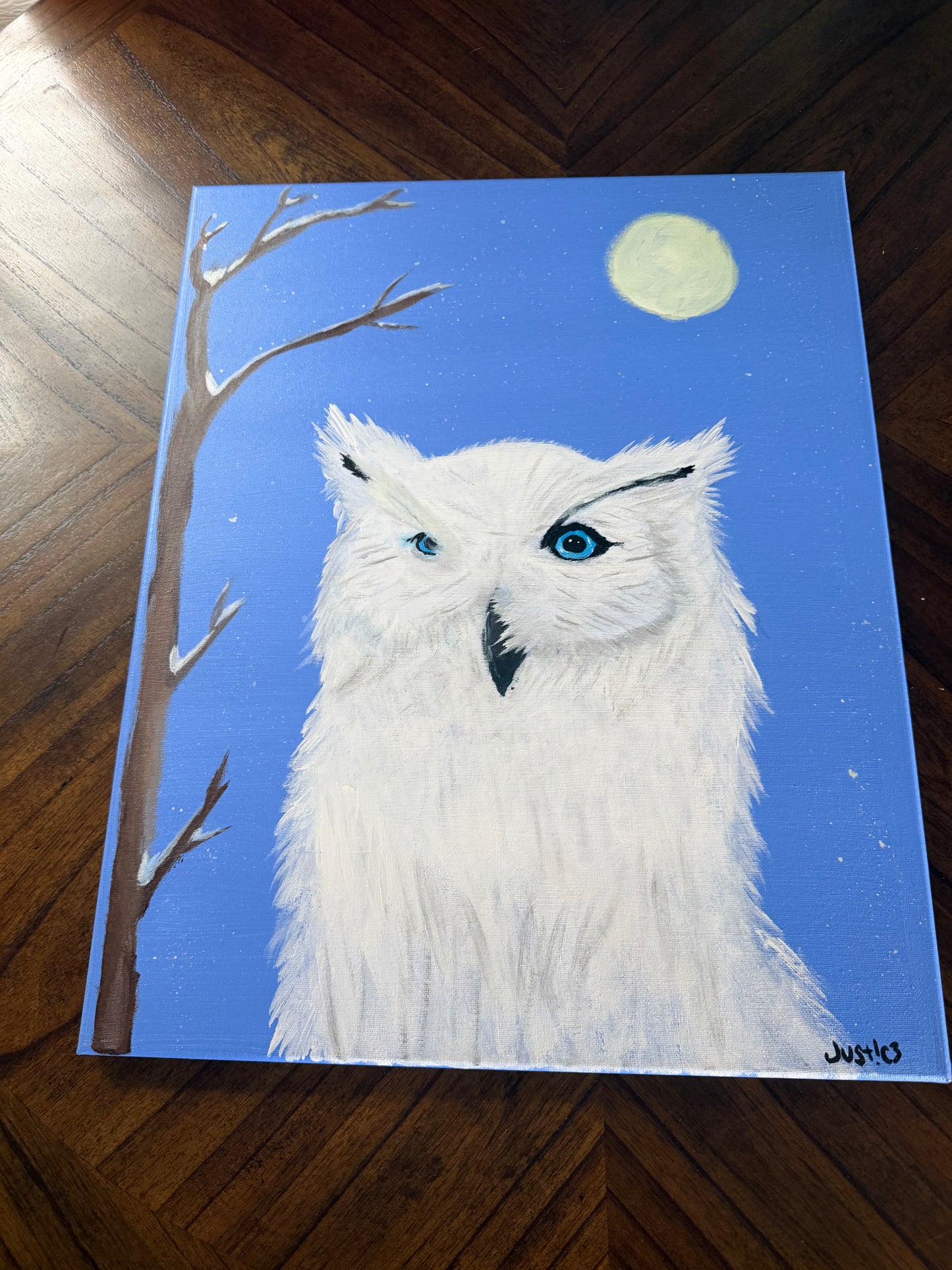 "Snow Owl" Painting (16x20)