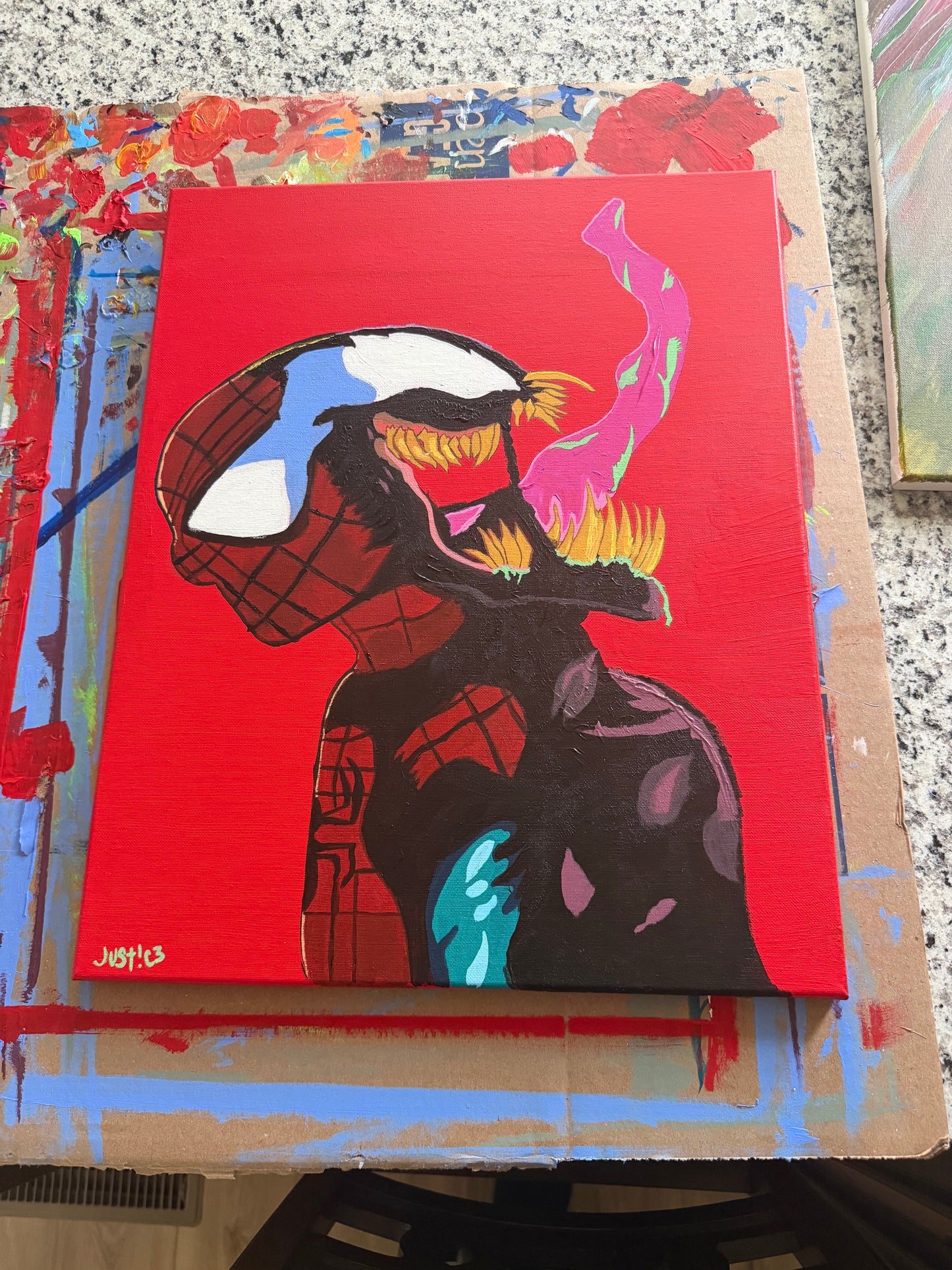 "Spider-Venom" Painting (16x20)