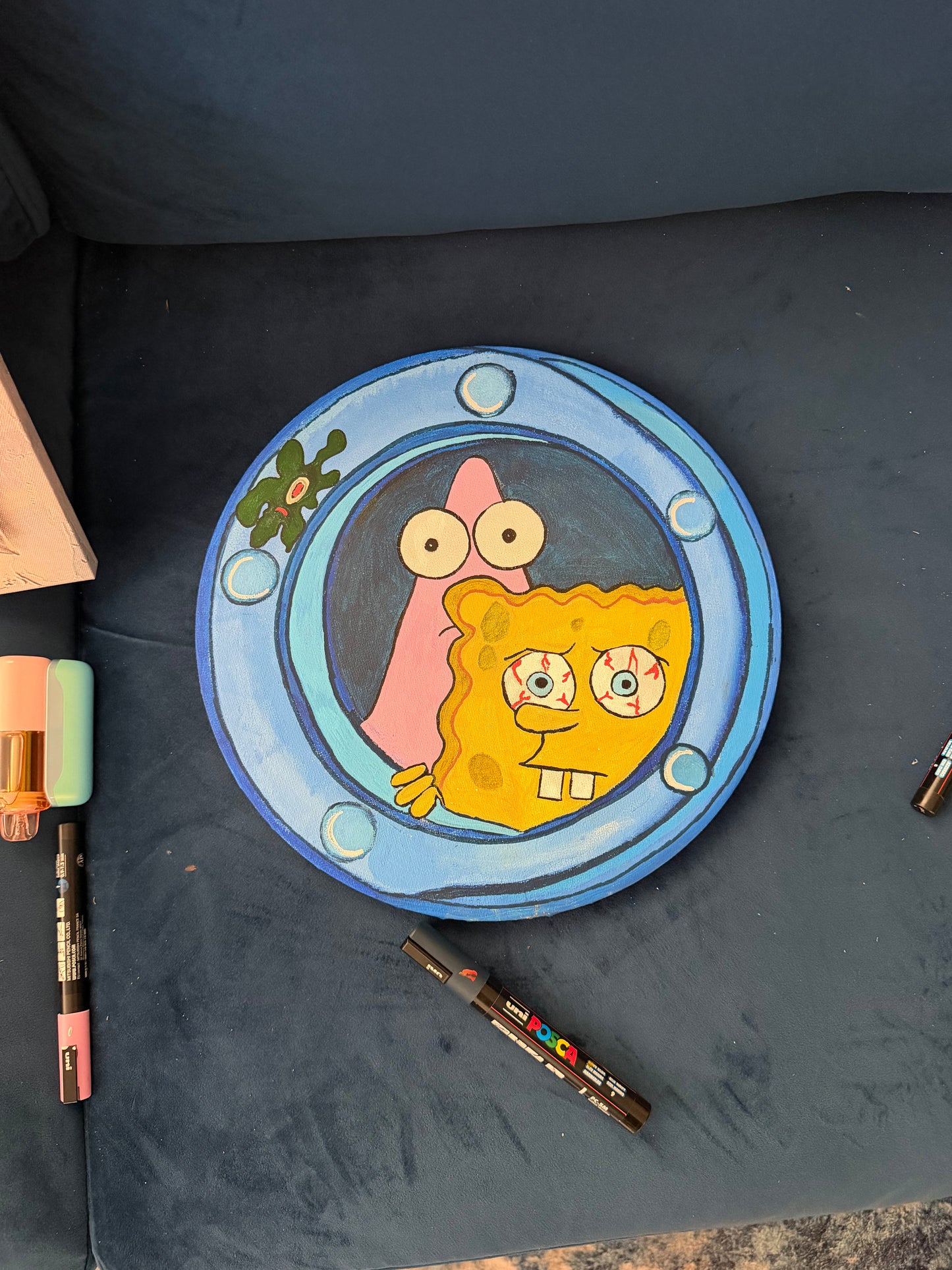 "Spongebob Window Painting" (12x12)