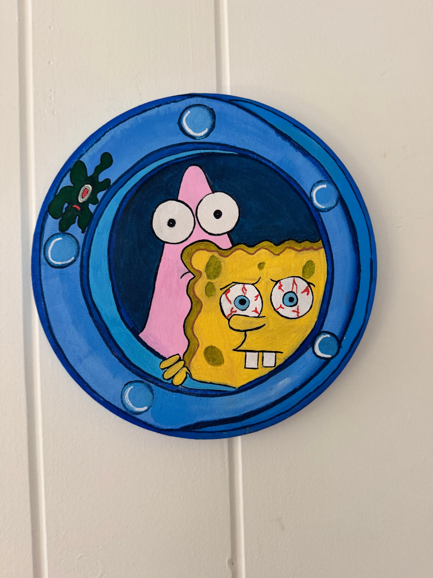 "Spongebob Window Painting" (12x12)
