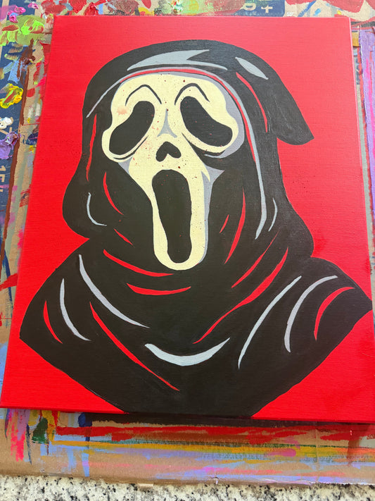 "Ghost Face" Painting (16x20)