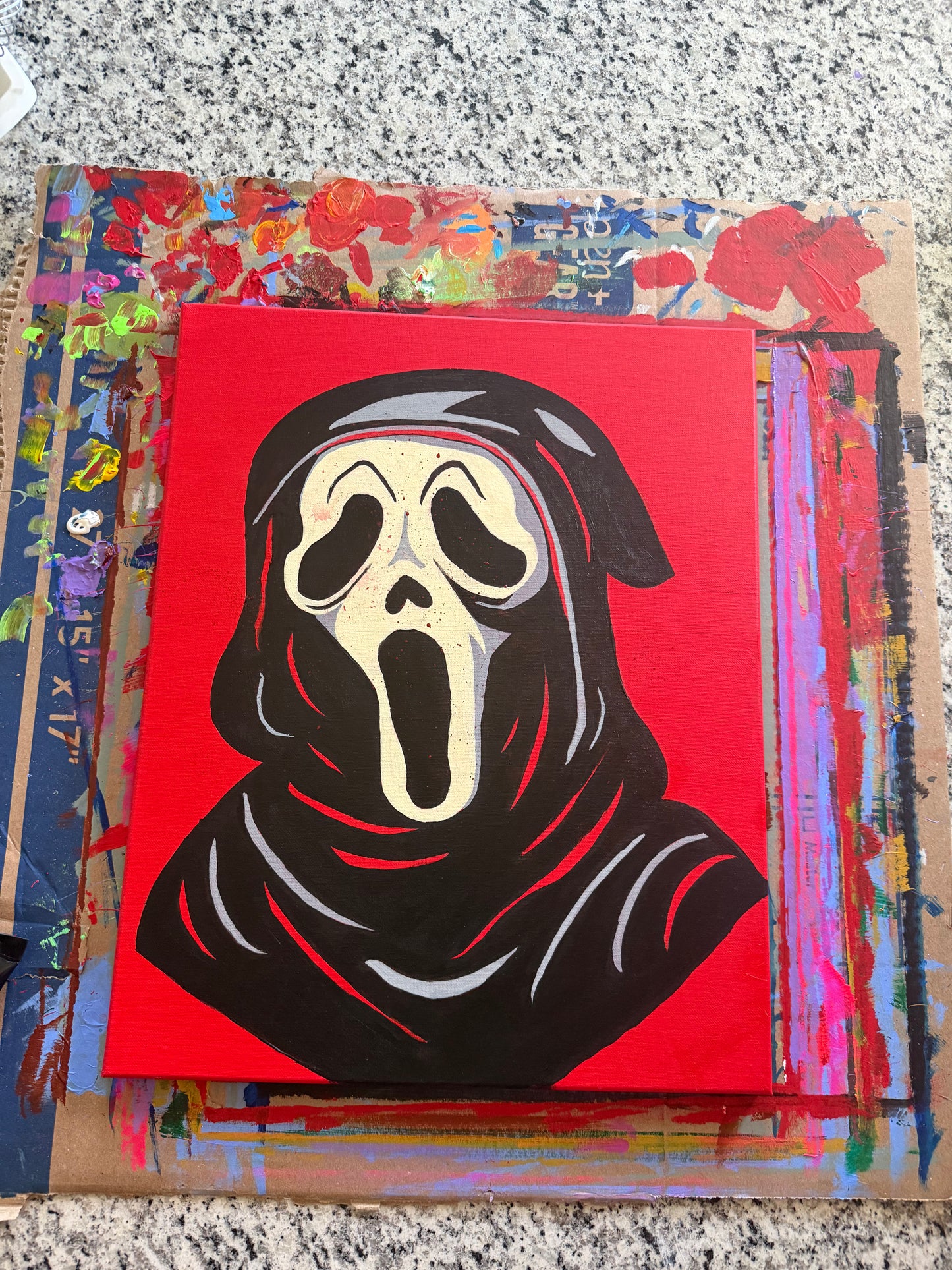 "Ghost Face" Painting (16x20)
