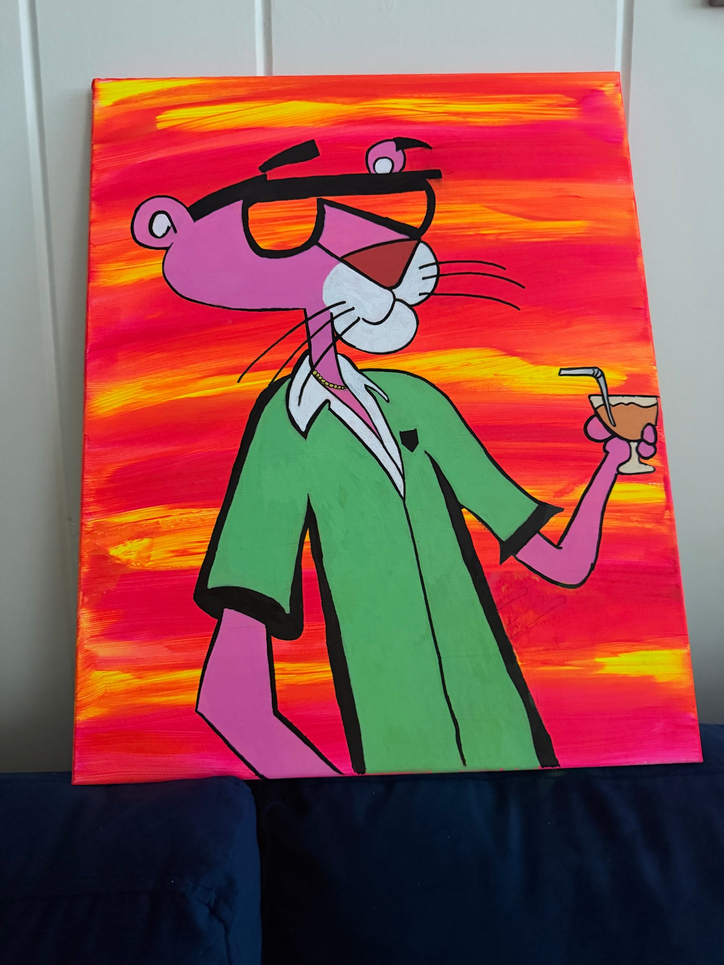 Pink Panther Painting (16x20)