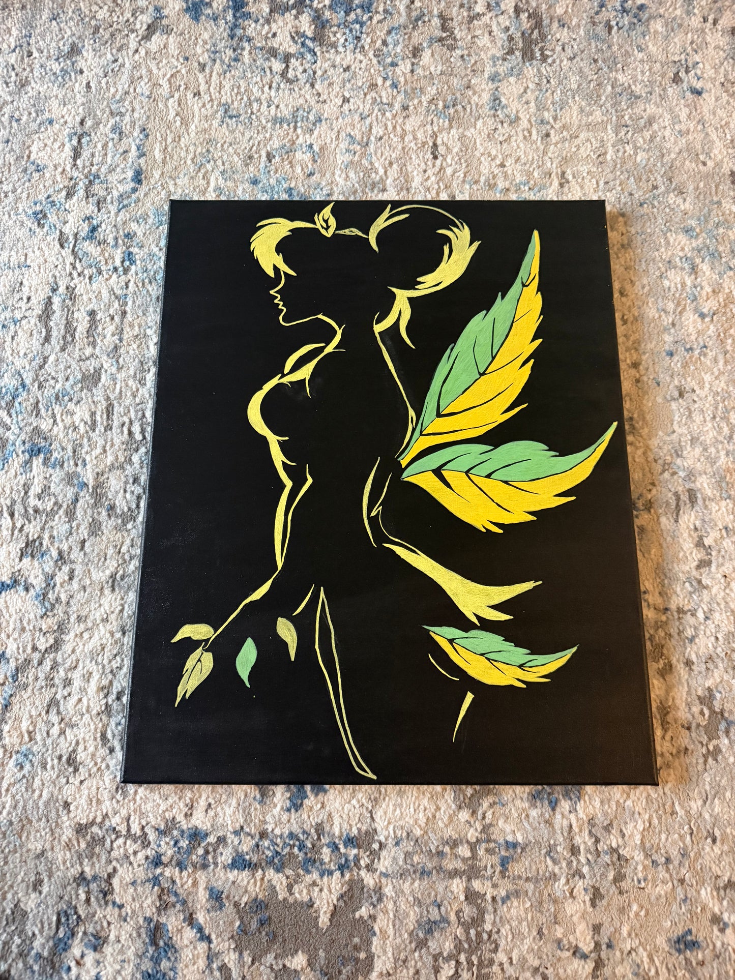 "Tinker" Glow in the Dark Painting (16x20)
