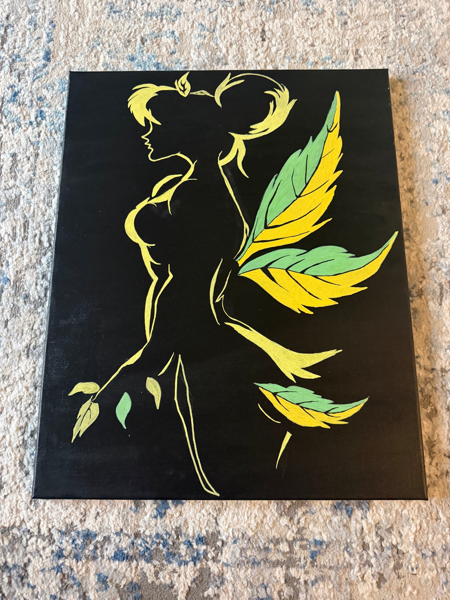 "Tinker" Glow in the Dark Painting (16x20)