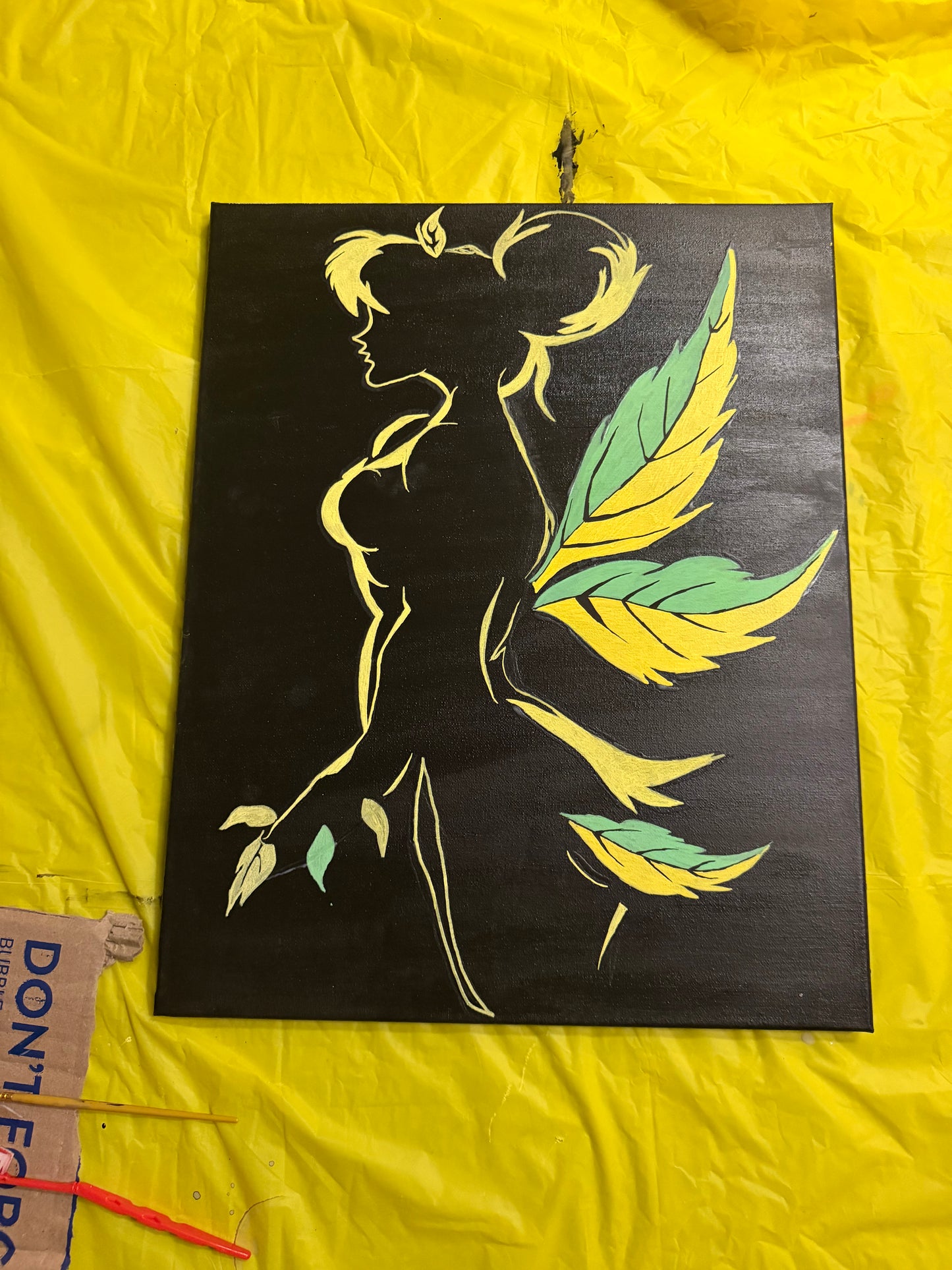 "Tinker" Glow in the Dark Painting (16x20)
