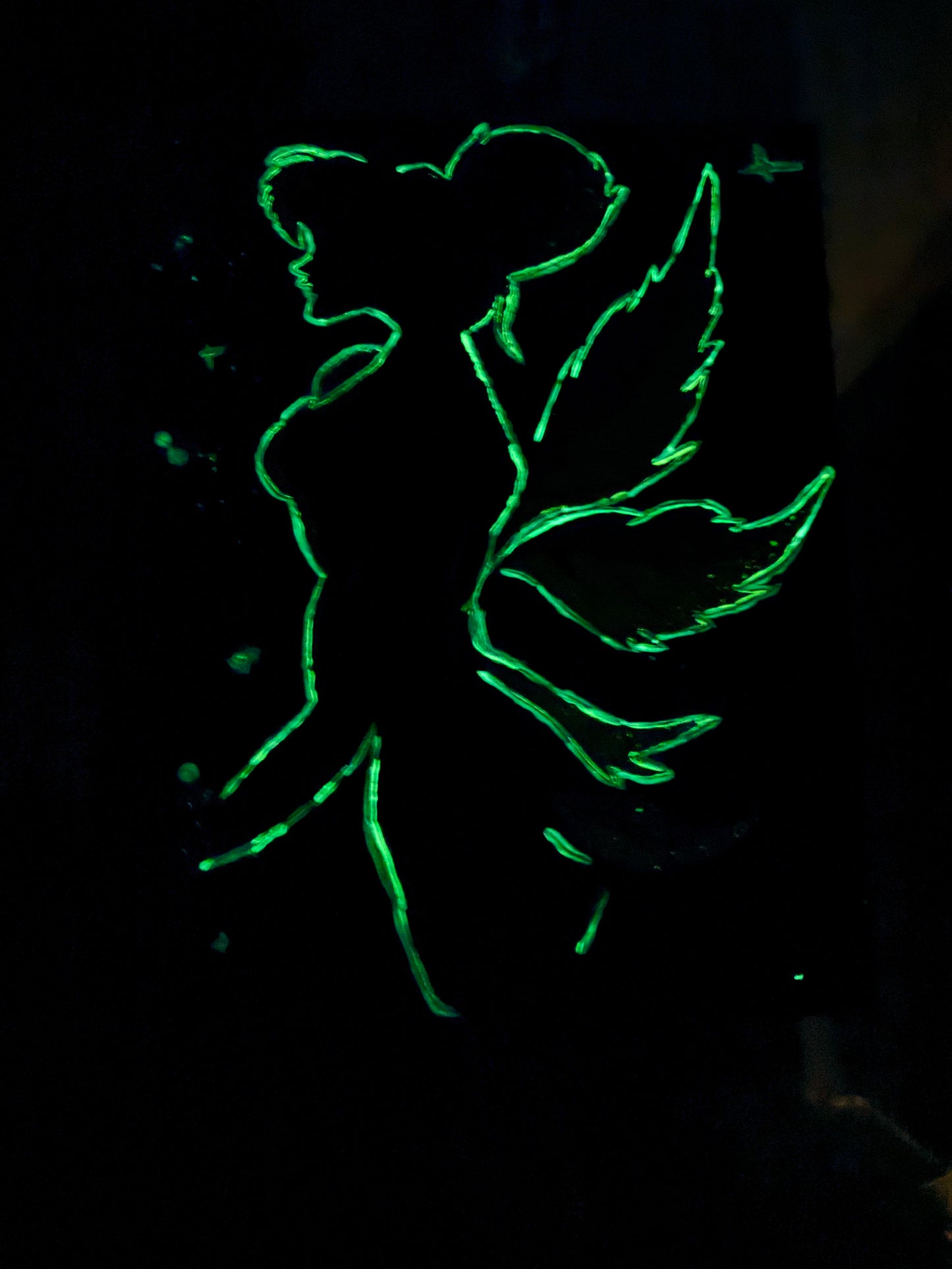 "Tinker" Glow in the Dark Painting (16x20)