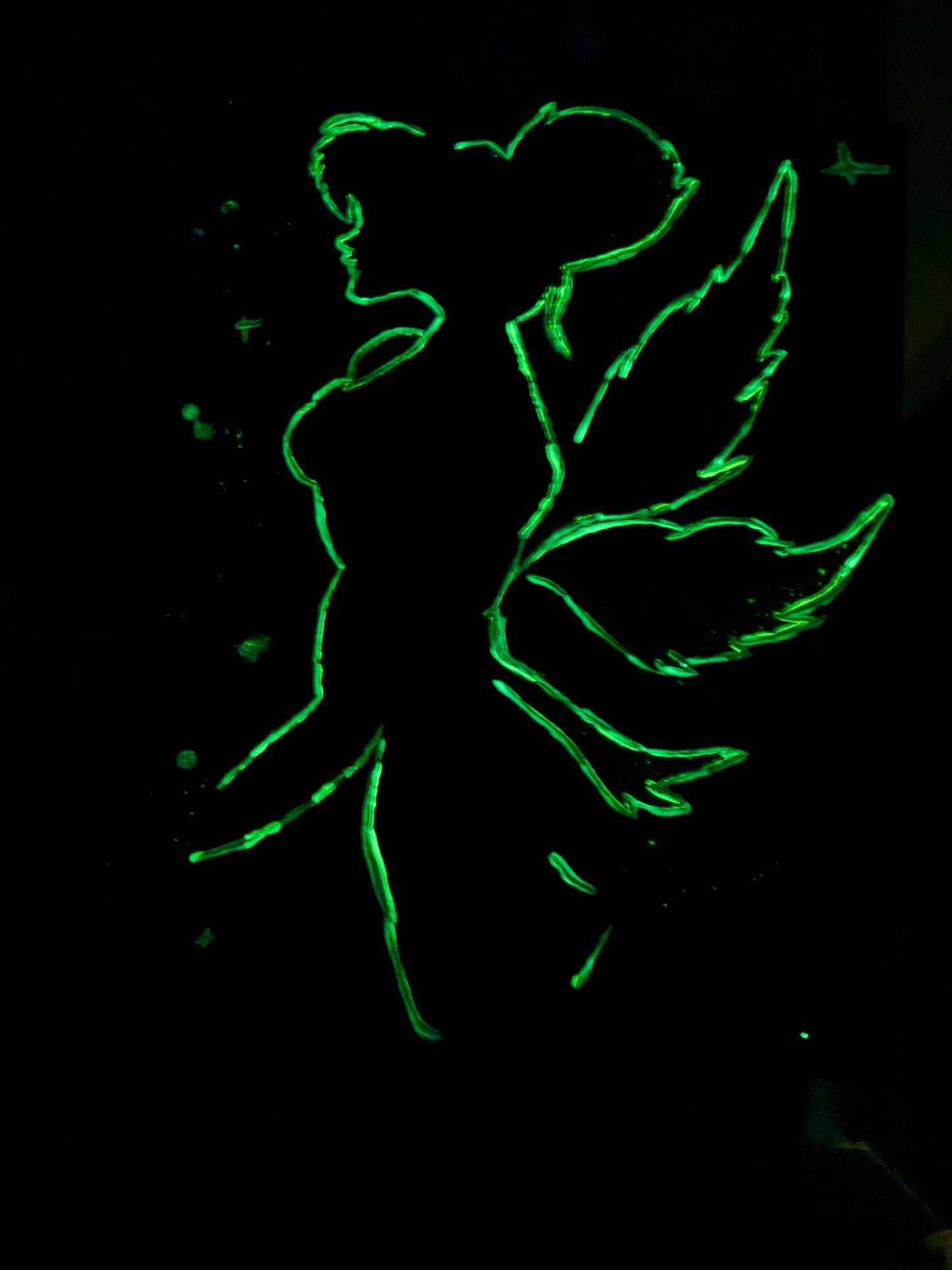 "Tinker" Glow in the Dark Painting (16x20)
