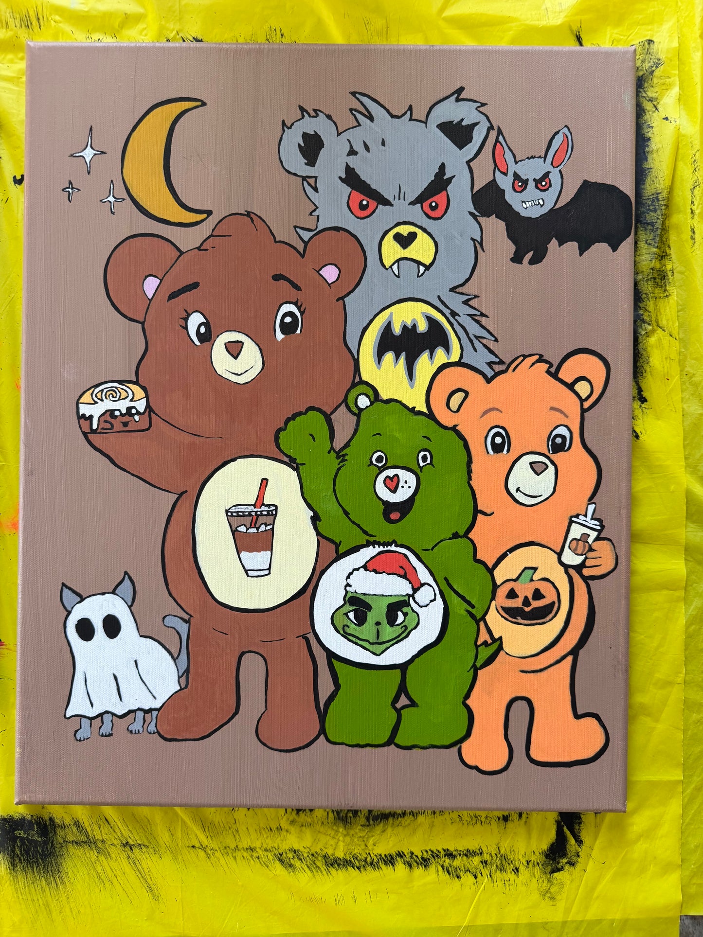 "The Scare Bears" Painting (16x20)