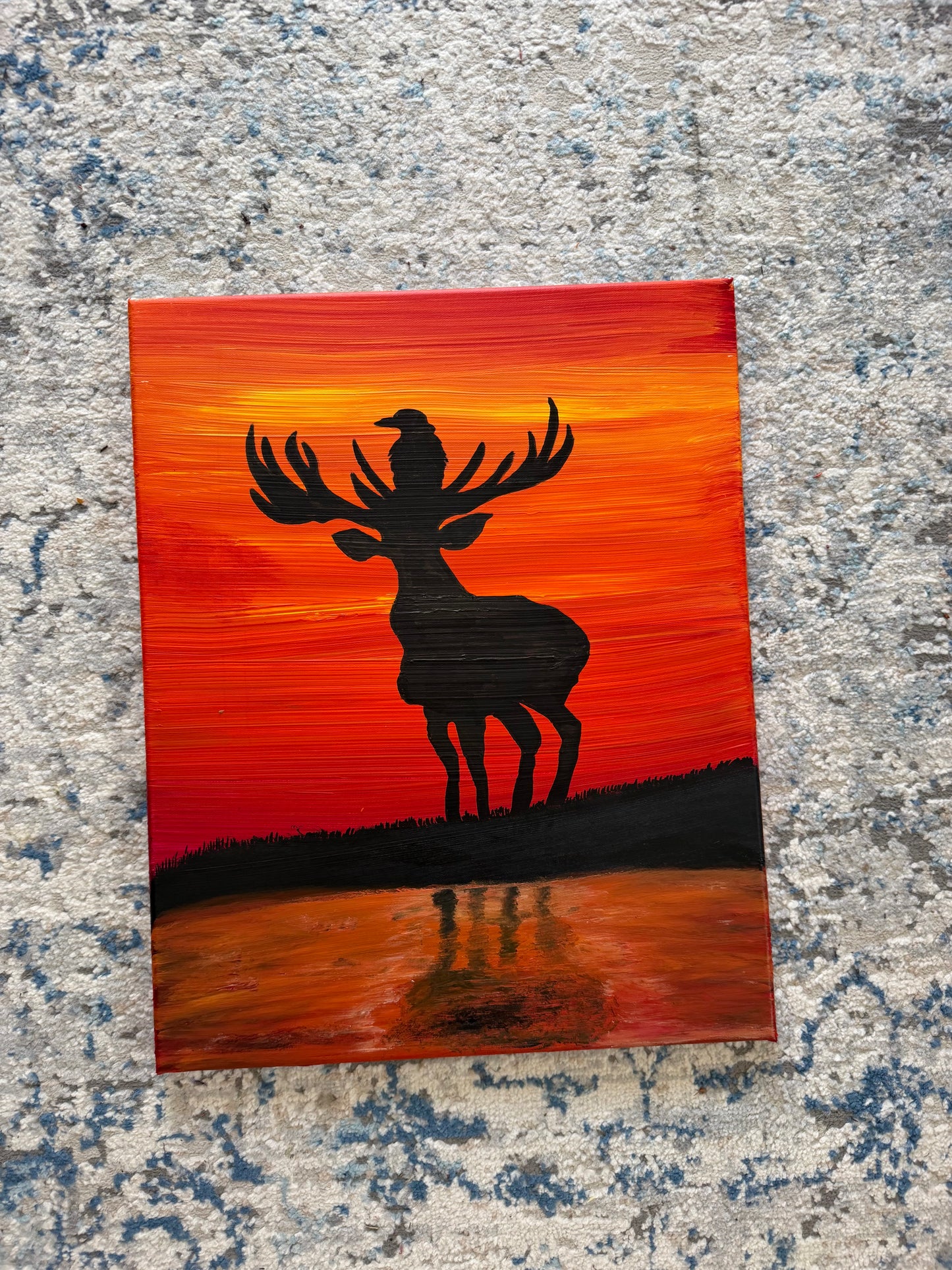 "The Deer & The Raven" Painting (16x20)