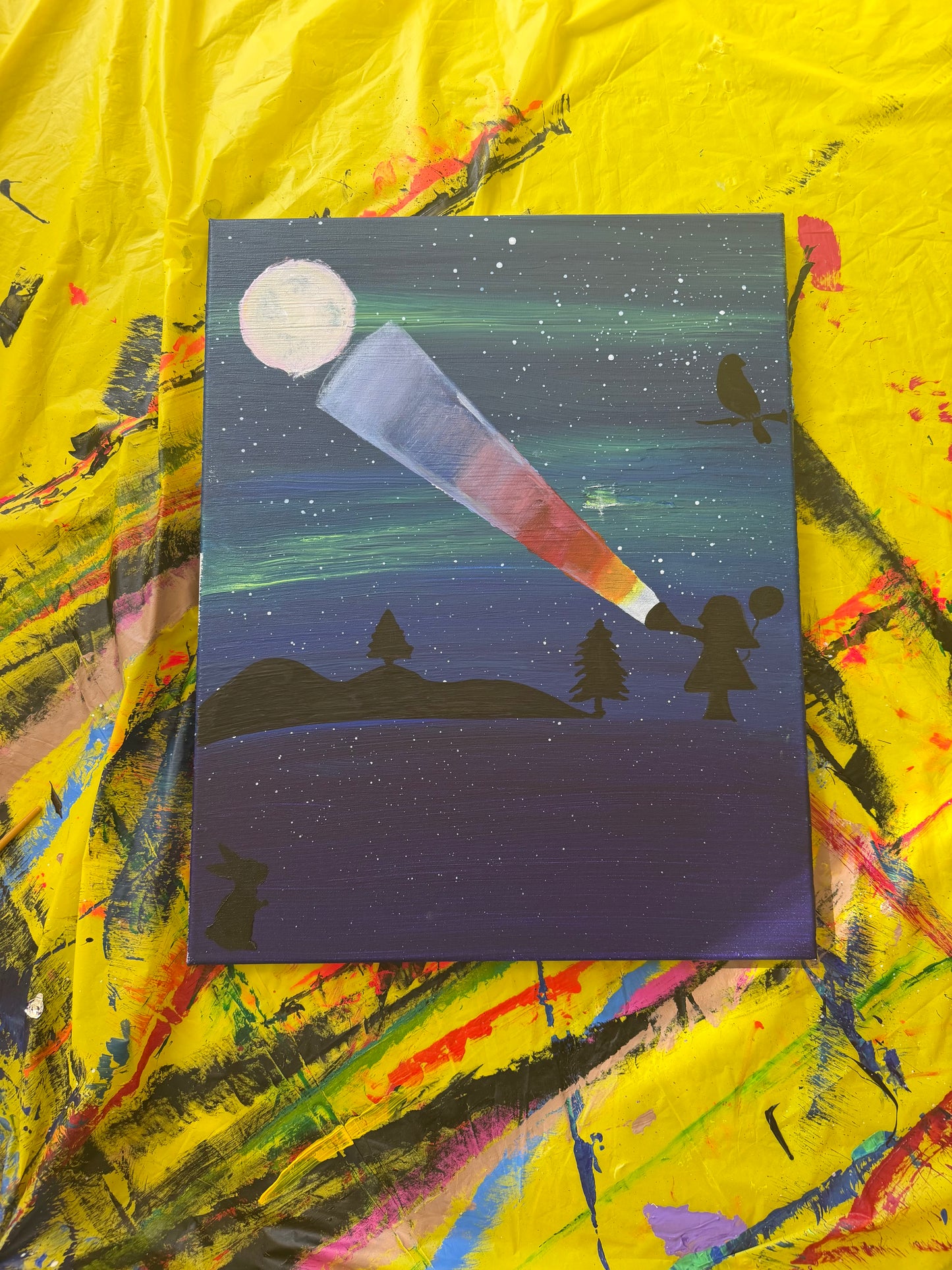 A Little Light In The Night Painting (16x20)