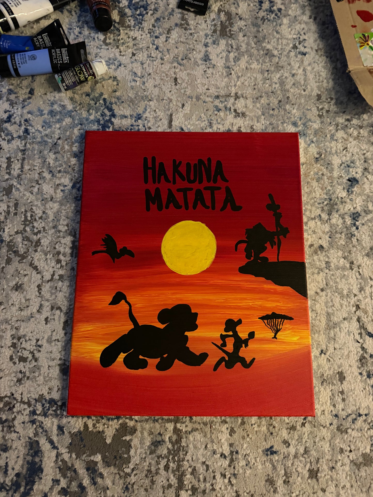 "Hakuna Matata" Painting (16x20)