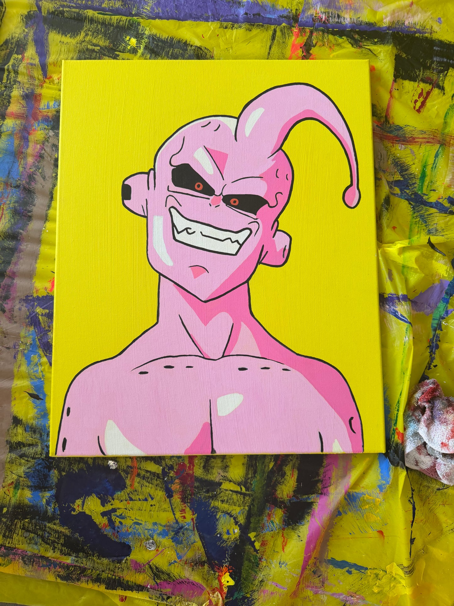 "Kid Buu DBZ" Painting (16x20)