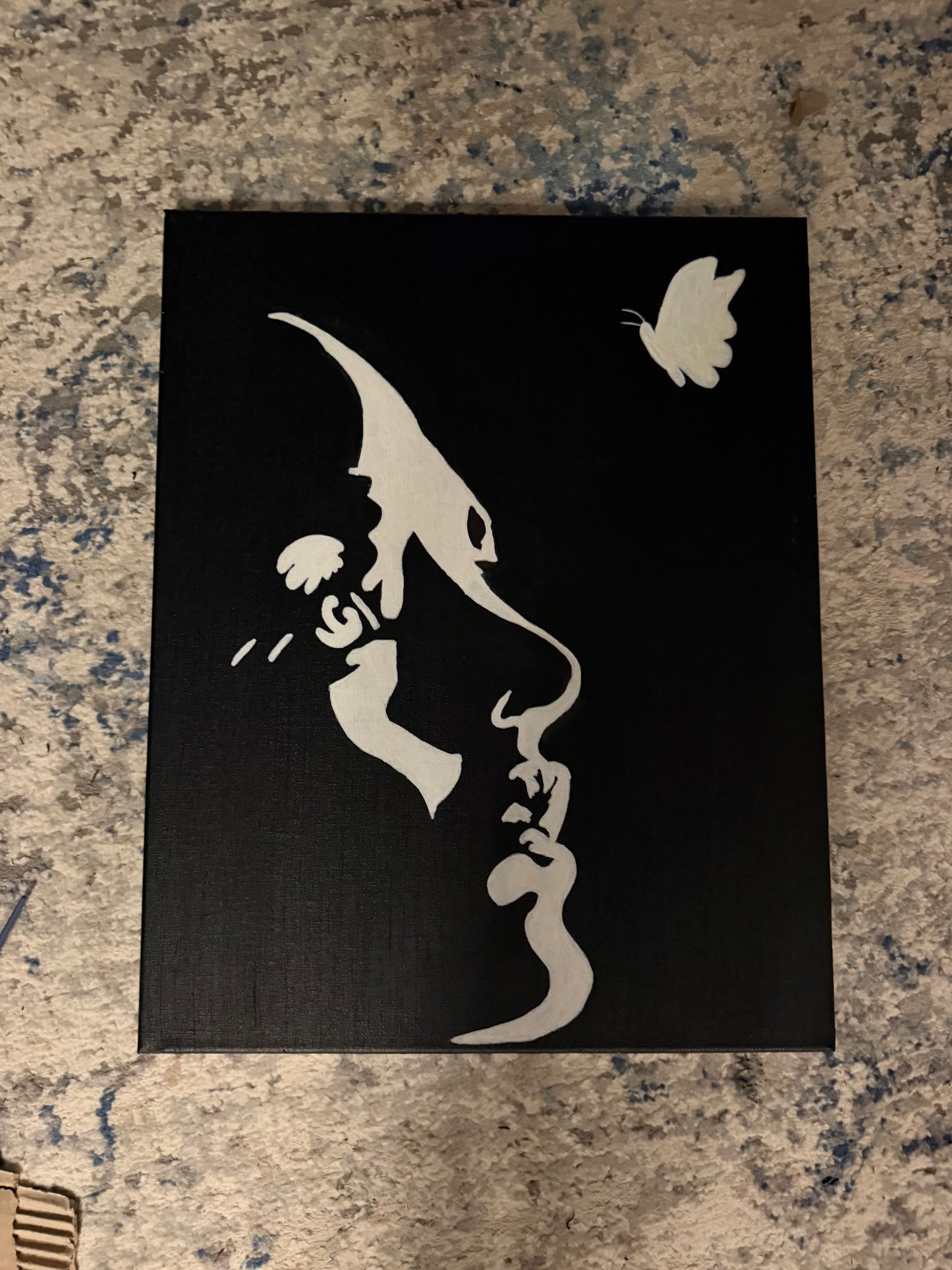 "Look Up" Glow In The Dark Painting (16x20)