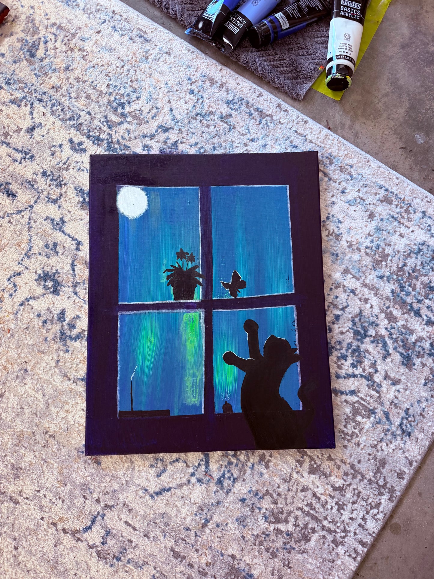 The Keeper of the Windowsill Painting (16x20)