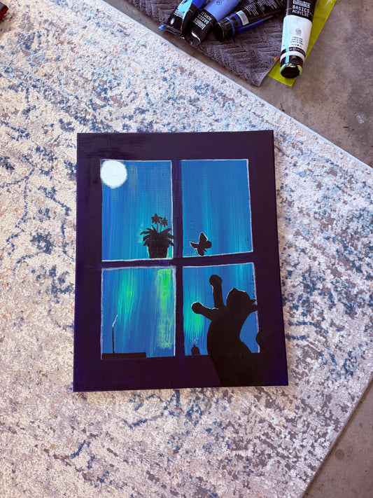The Keeper of the Windowsill Painting (16x20)