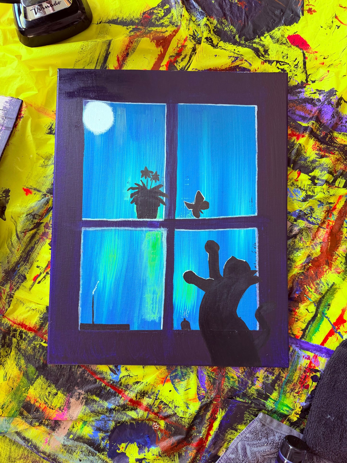 The Keeper of the Windowsill Painting (16x20)
