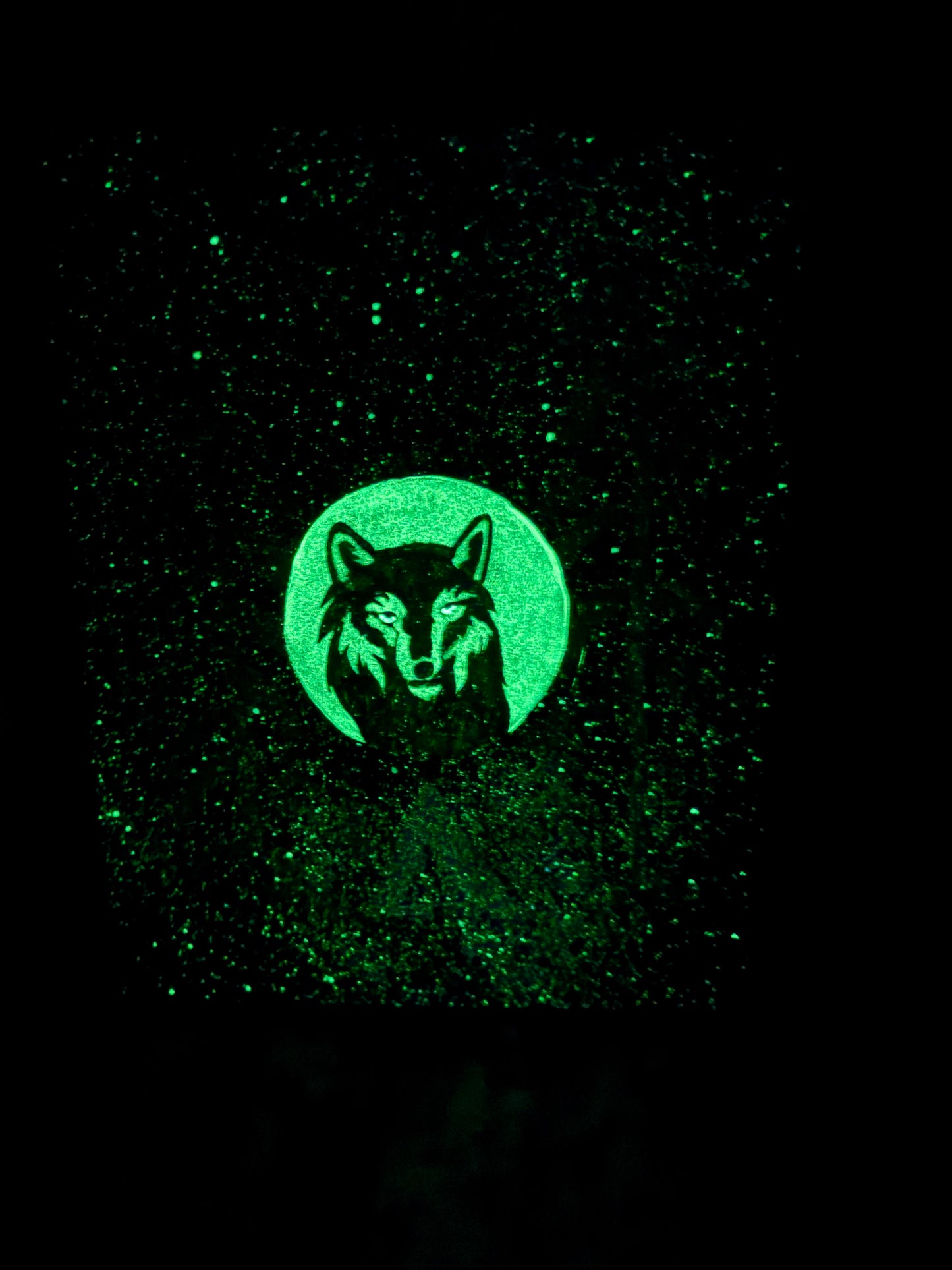 "Glow Wolf" Painting (16x20)