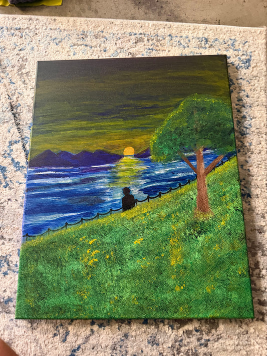 "Golden Silence" Painting (16x20)