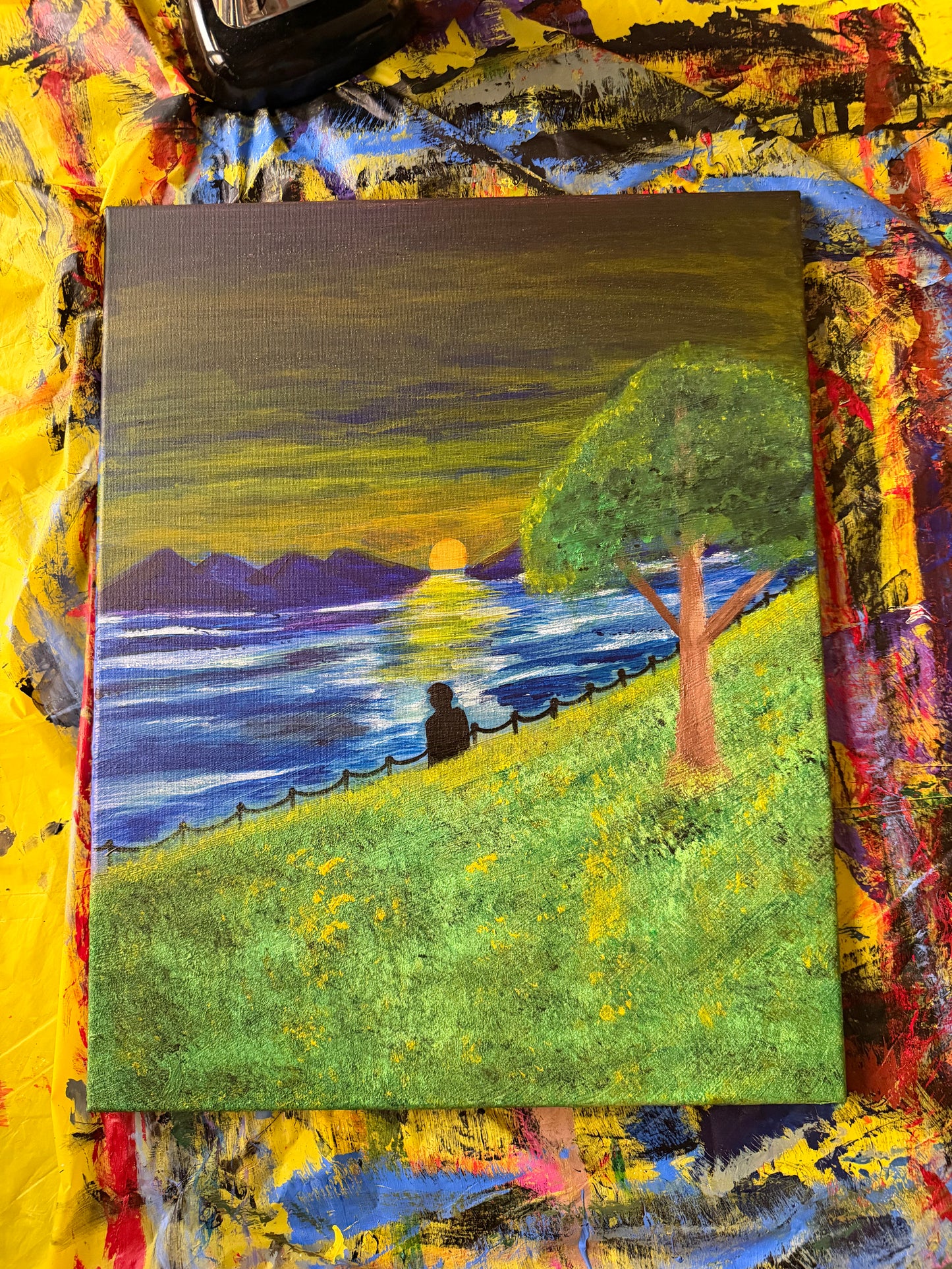 "Golden Silence" Painting (16x20)