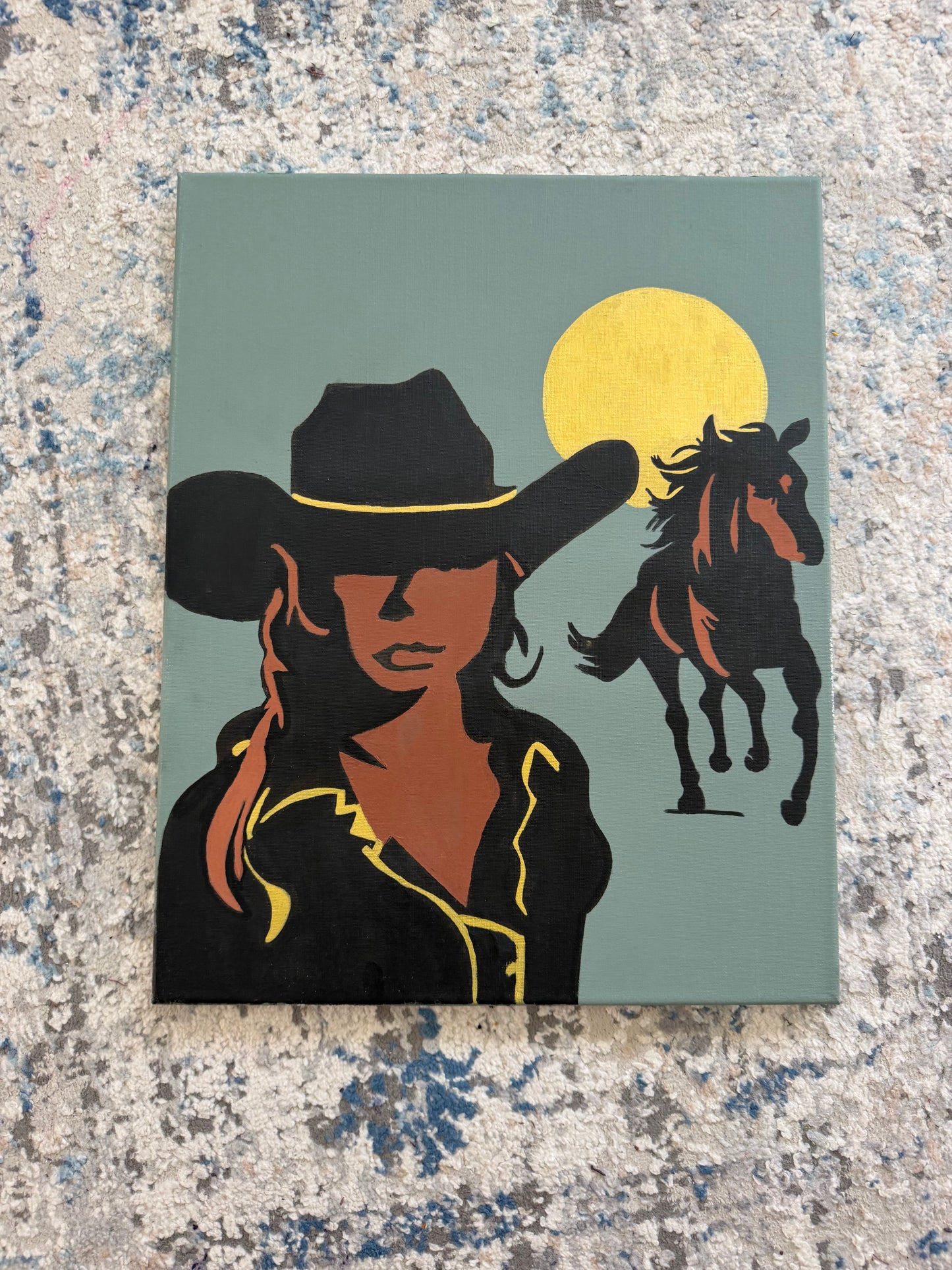 "CowGirl" Painting (16x20)