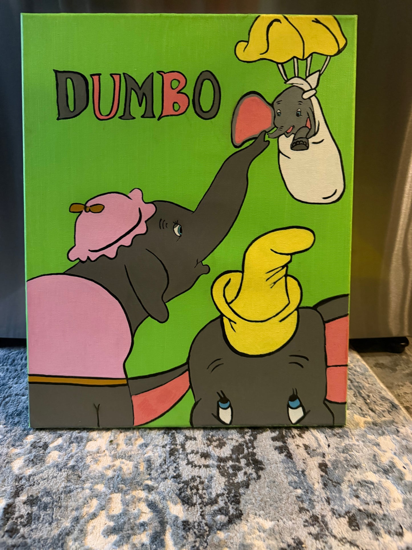 Mrs Jumbo & Dumbo Painting (16x20)